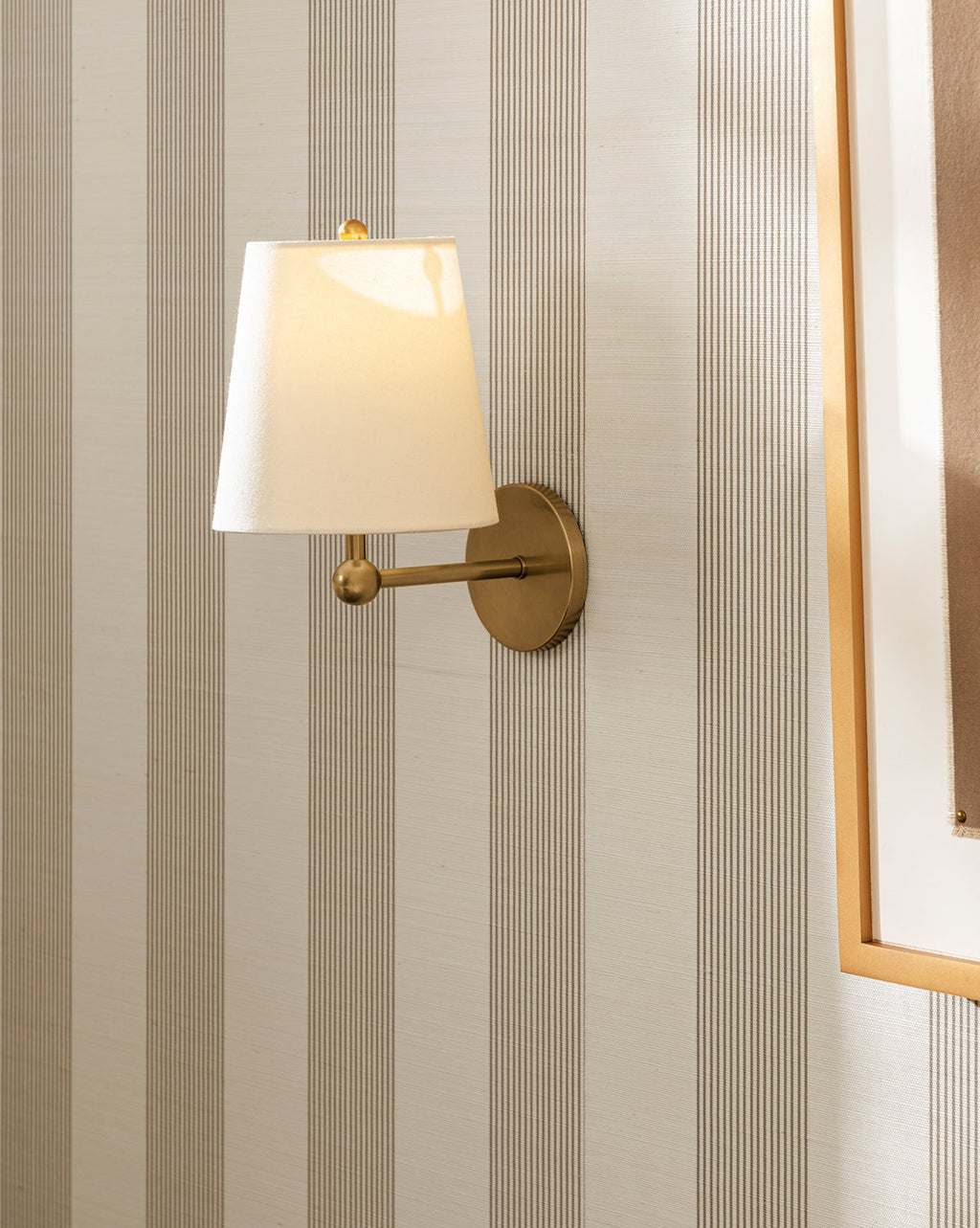 McGee & Co - Leah Striped Sisal Wallpaper