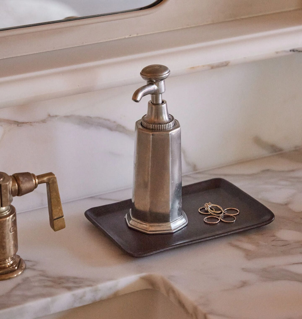 Amber Interiors - Pewter Soap Dispenser