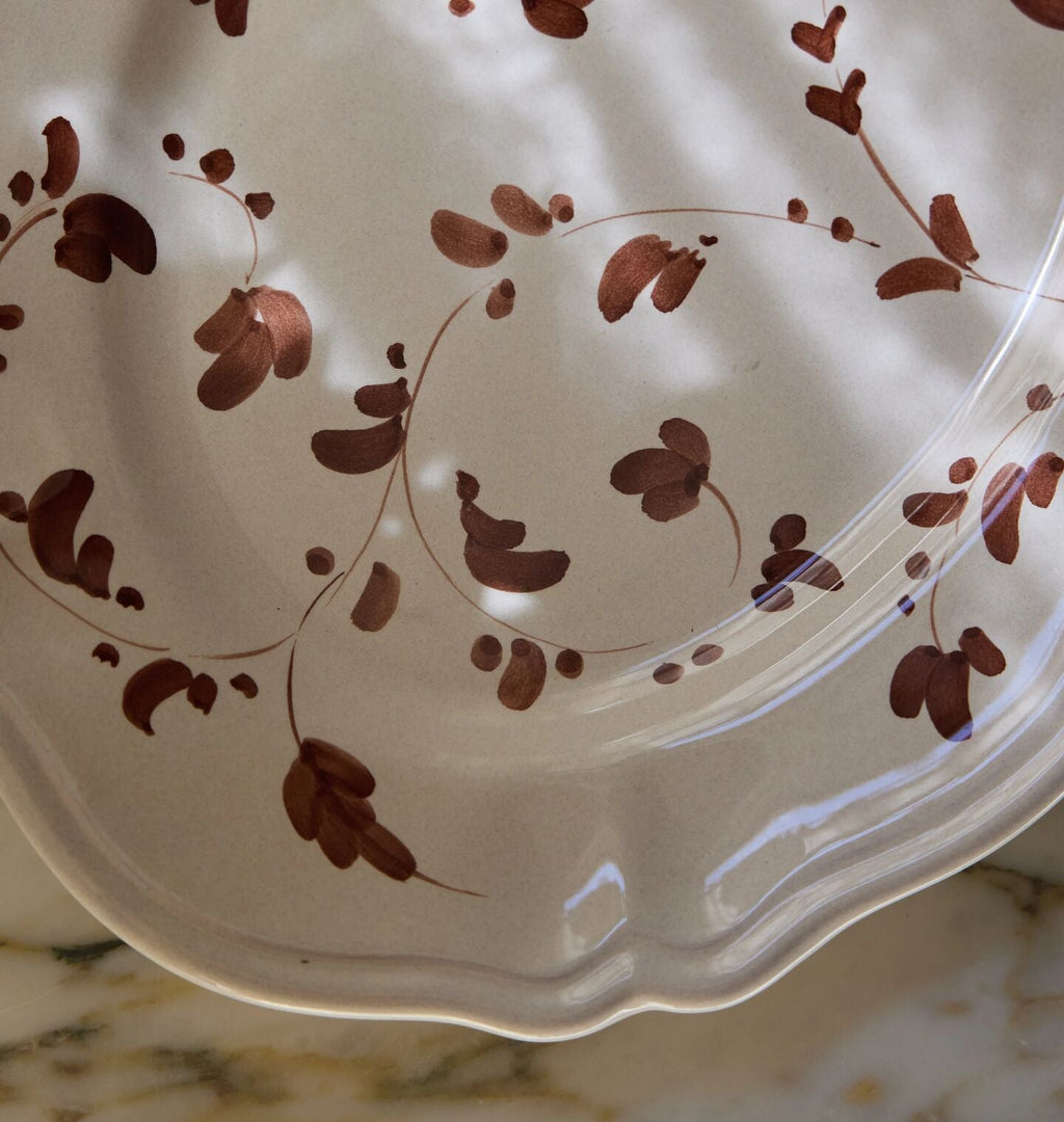 Amber Interiors - Floral Oval Platter