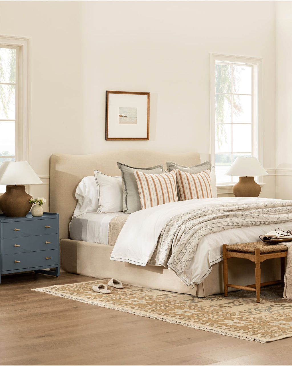 McGee & Co - Devlin White Duvet Cover