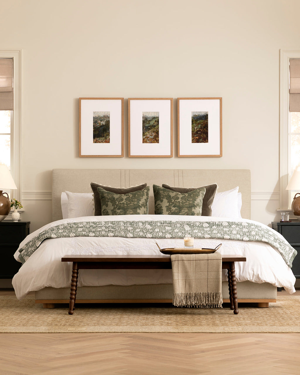 McGee & Co - Taylor Pleated Bed (Ready to Ship)