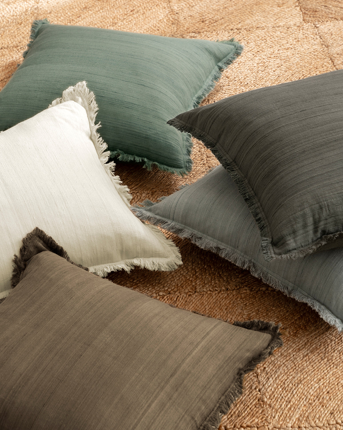 McGee & Co - Abbey Silk Fringe Pillow Cover