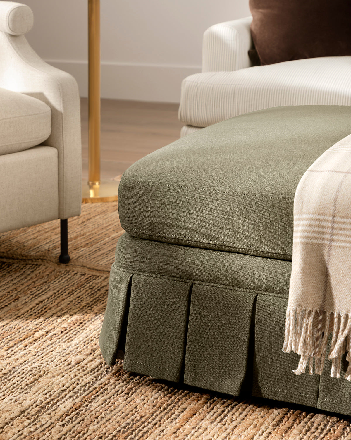 McGee & Co - Louisa Ottoman (Ready to Ship)