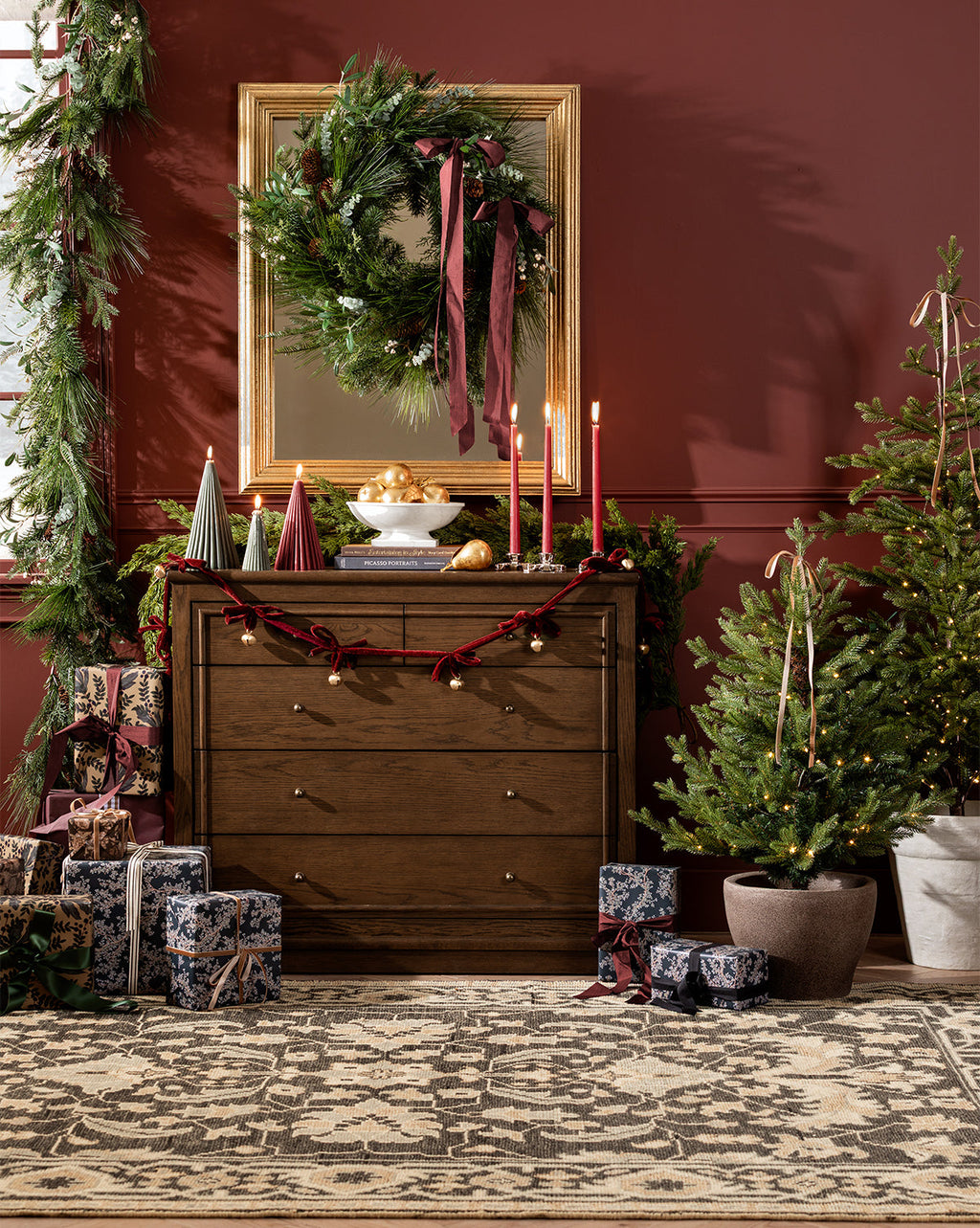 McGee & Co - 24" Pinecone & Berries Faux Wreath
