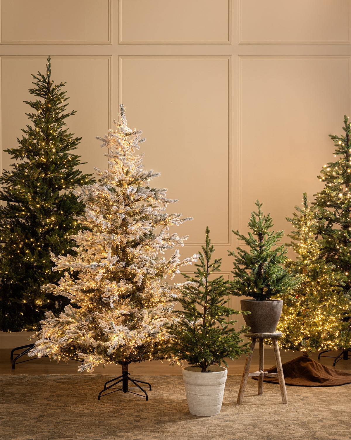 McGee & Co - 7' Snowy Grandis Fir Pre - Lit Faux Tree