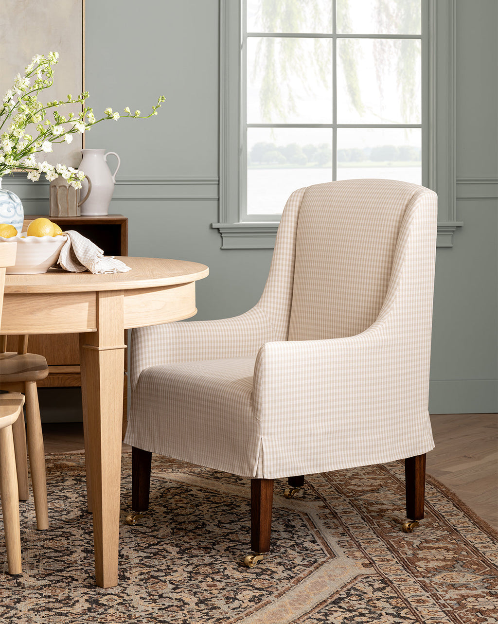 McGee & Co - Concord Skirted Arm Dining Chair