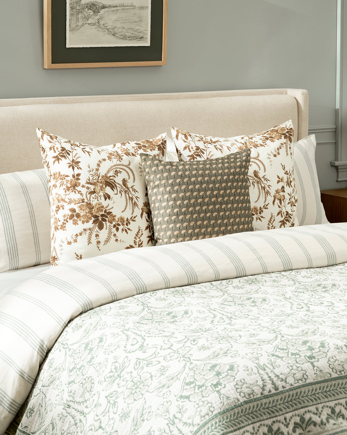 McGee & Co - Ellerby Linen Stripe Shams (Set of 2)