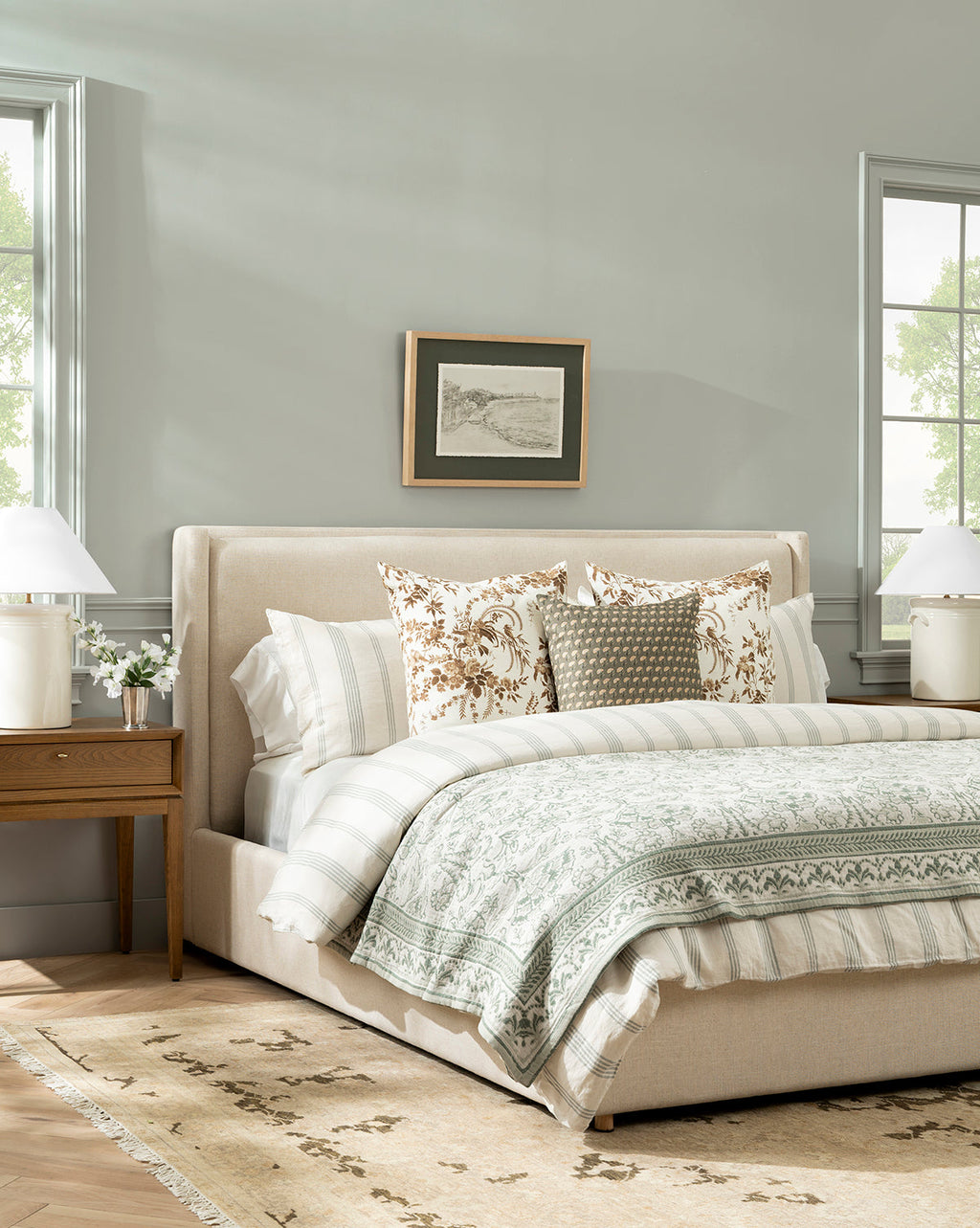 McGee & Co - The Heritage Garden Bedding Look