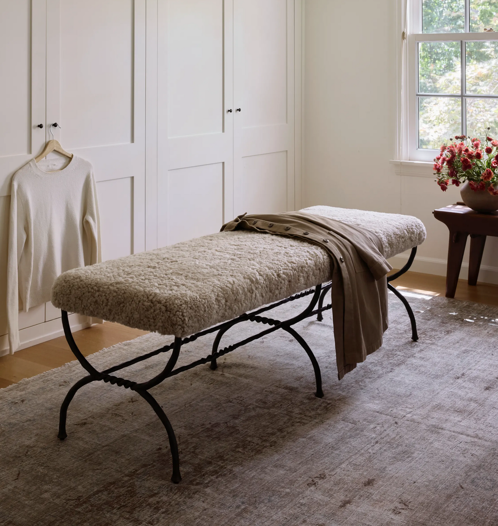 Amber Interiors - Ruby Accent Bench