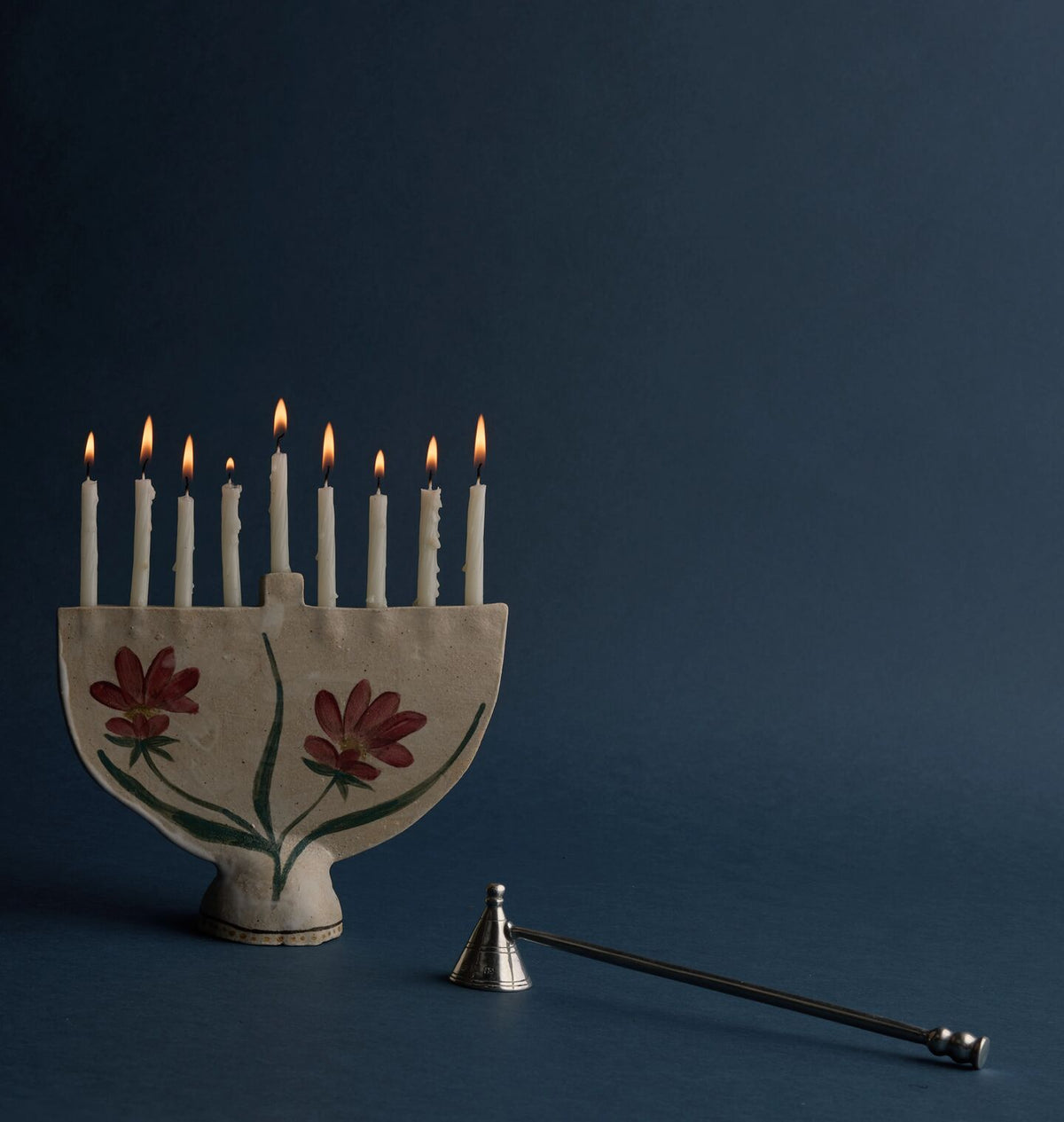 Amber Interiors - Floral and Vine Menorah