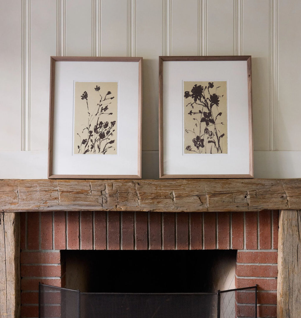 Amber Interiors - Meadow Rue No.8 Framed Print