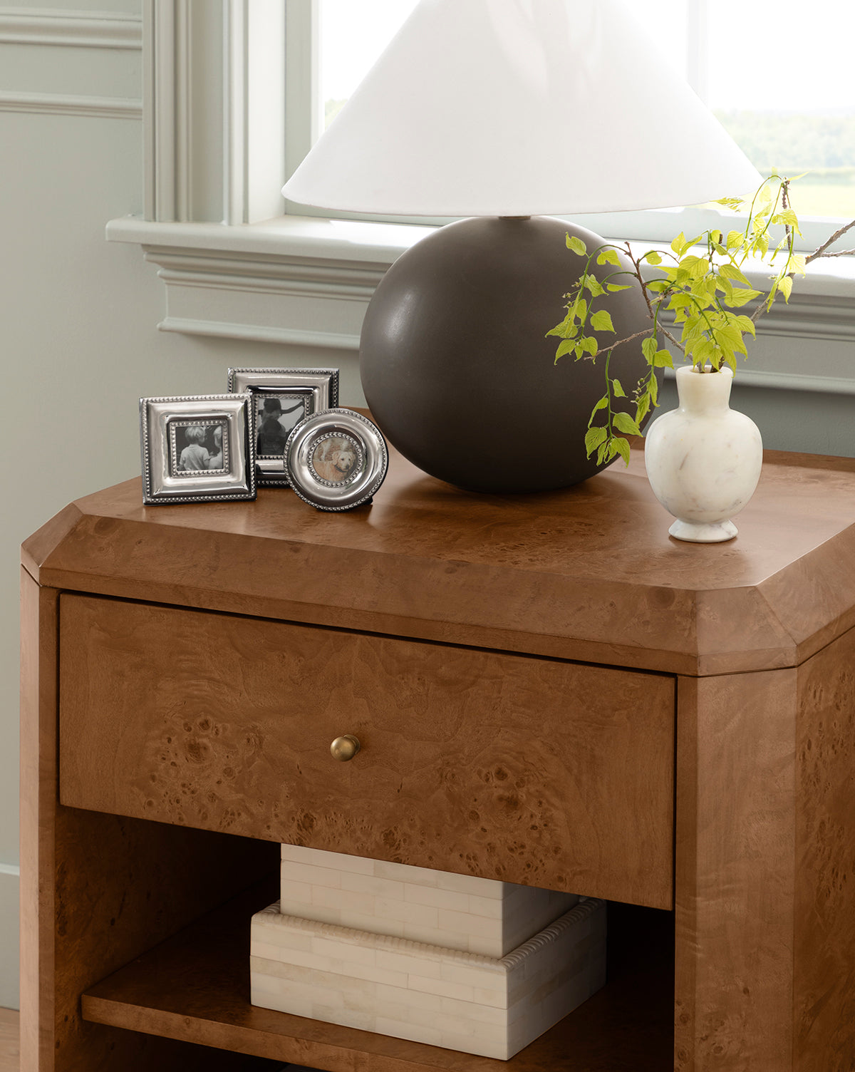 McGee & Co - Tali Burl Wood Nightstand