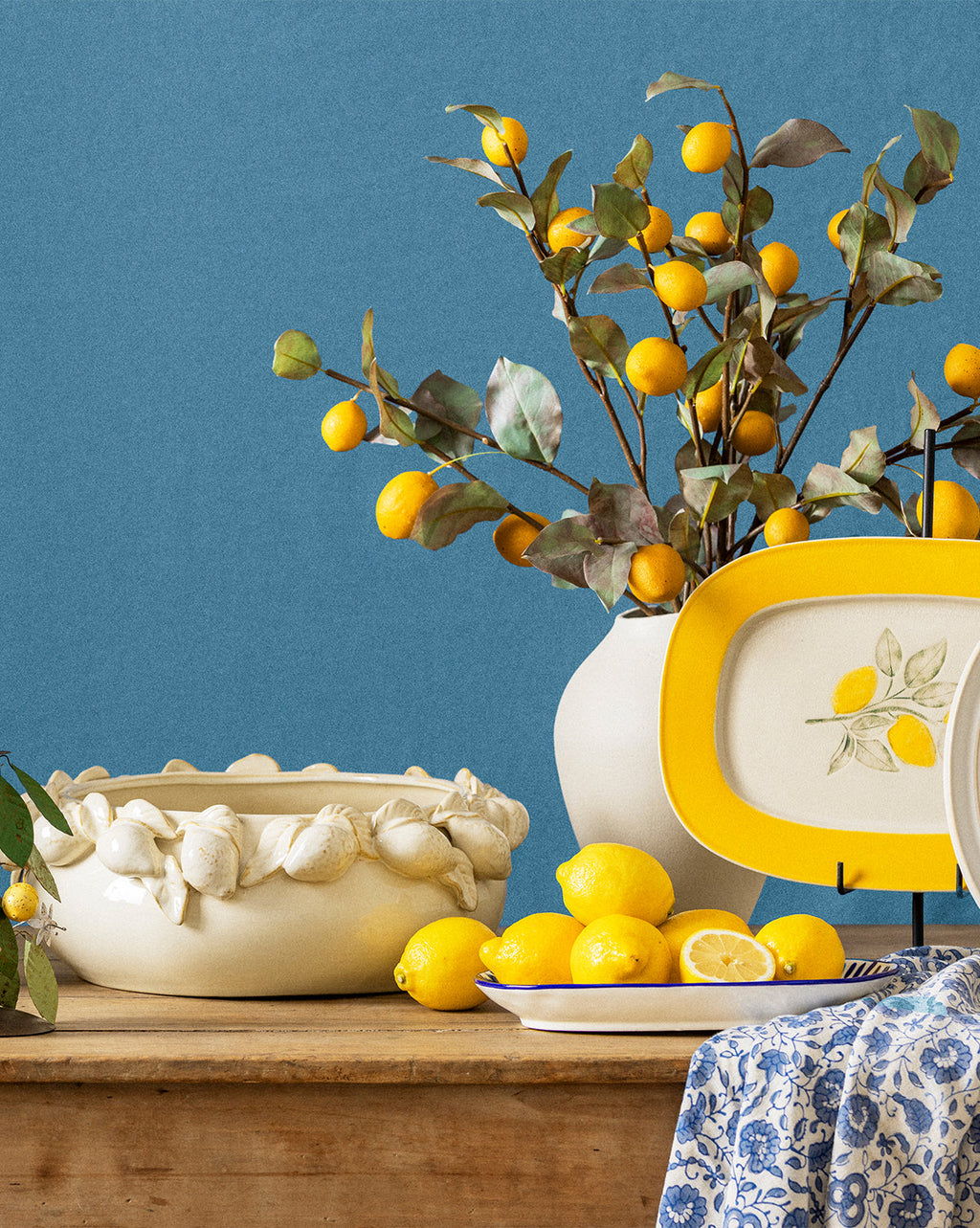 McGee & Co - Lemon Lined Cream Bowl