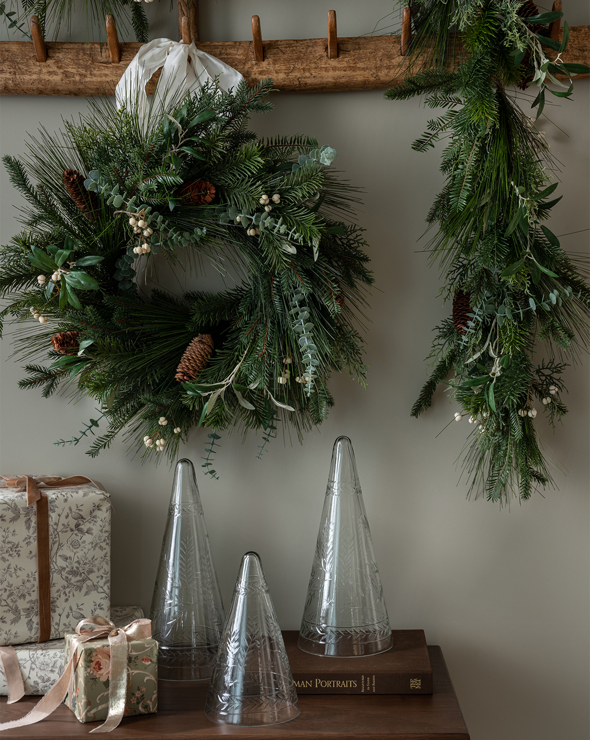 McGee & Co - 24" Pinecone & Berries Faux Wreath