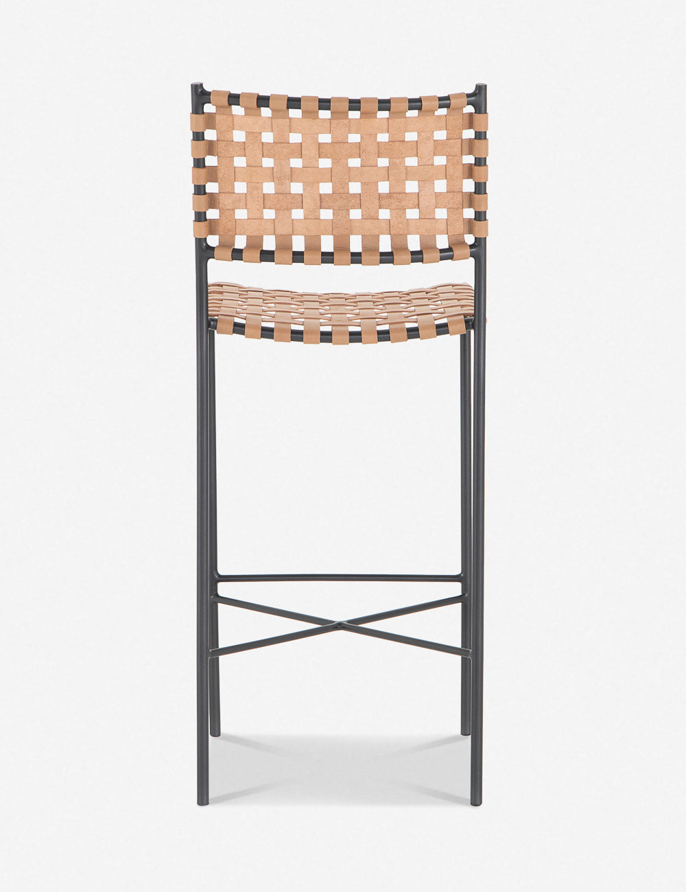 Lulu and Georgia - Daniel Leather Bar And Counter Stool