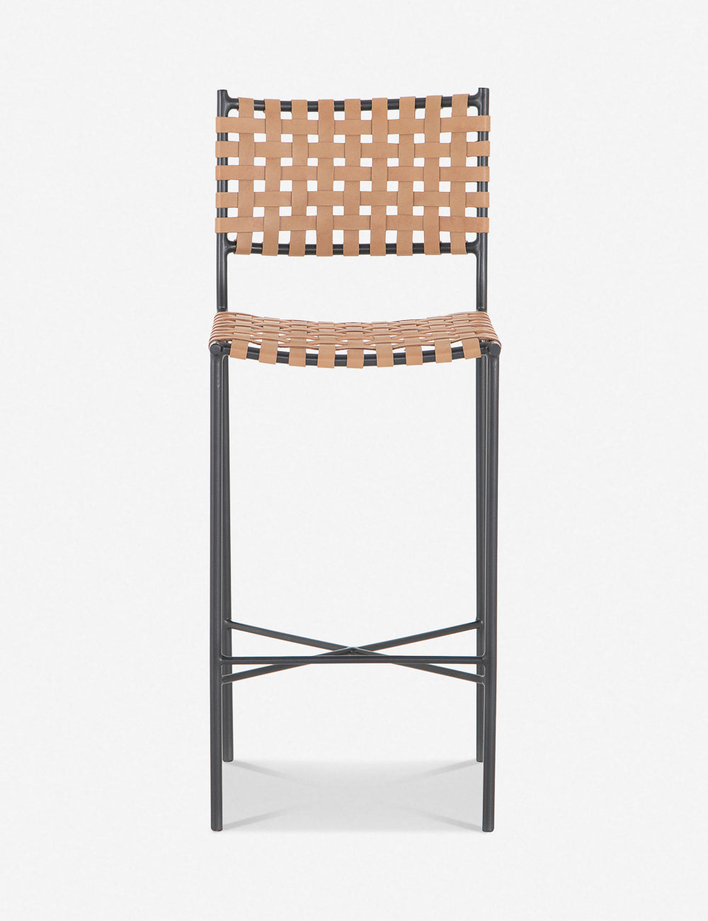 Lulu and Georgia - Daniel Leather Bar And Counter Stool