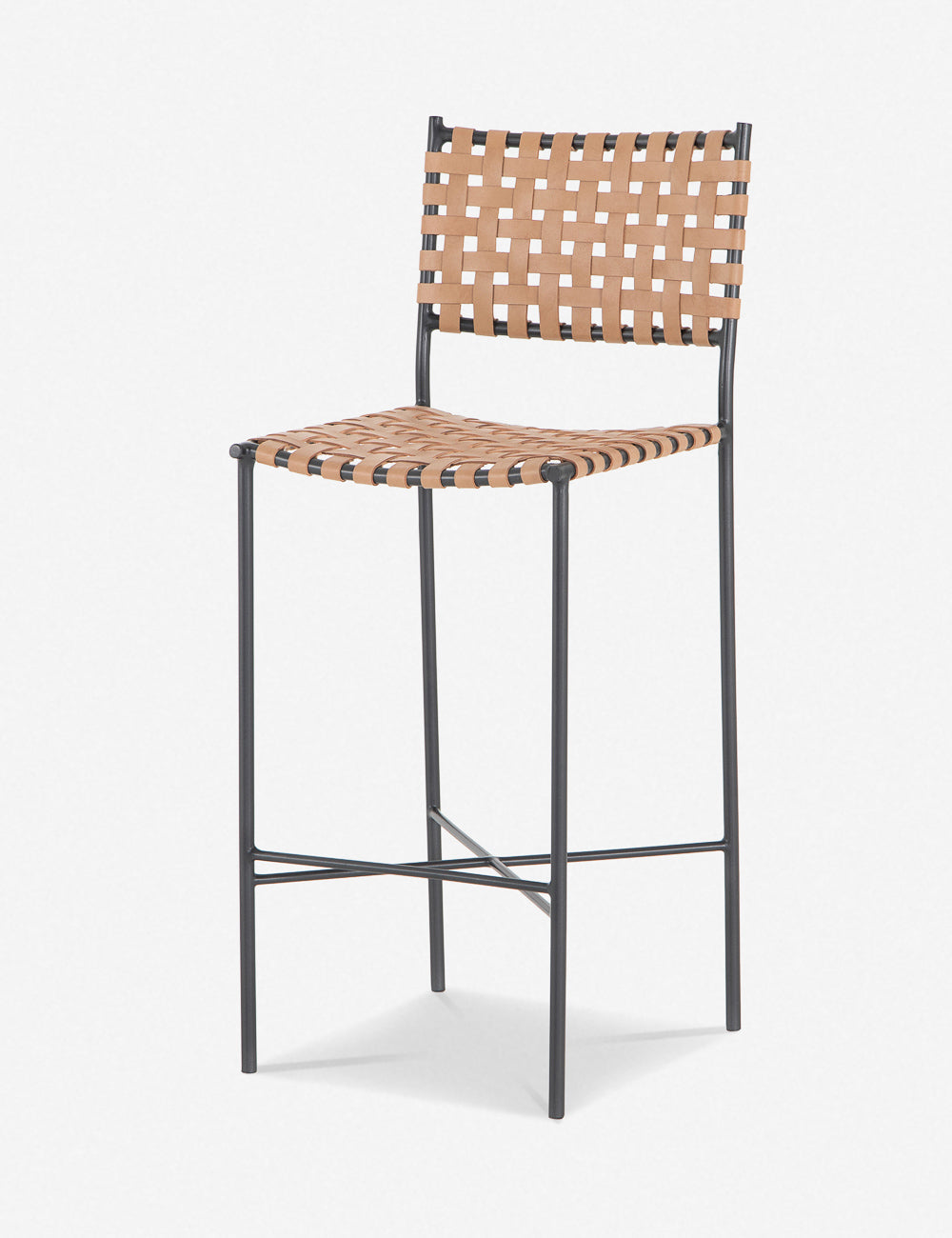 Lulu and Georgia - Daniel Leather Bar And Counter Stool