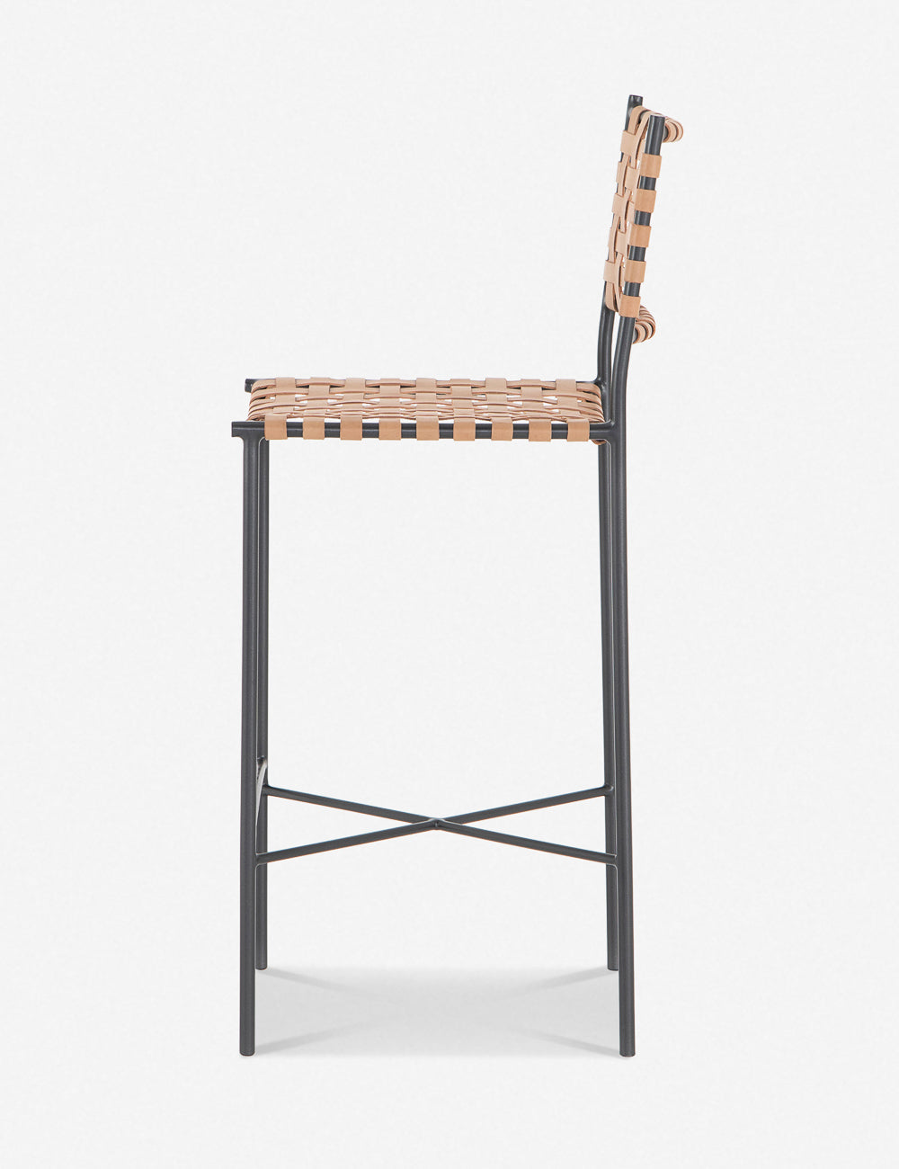 Lulu and Georgia - Daniel Leather Bar And Counter Stool