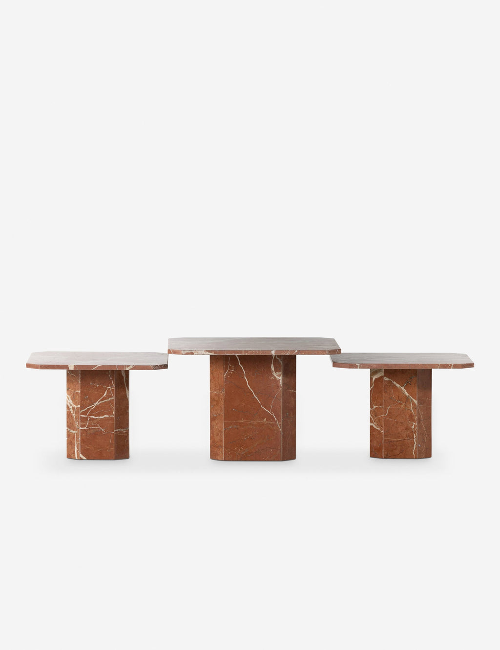 Lulu and Georgia - Linari Marble Nesting Coffee Table (Set of 3)