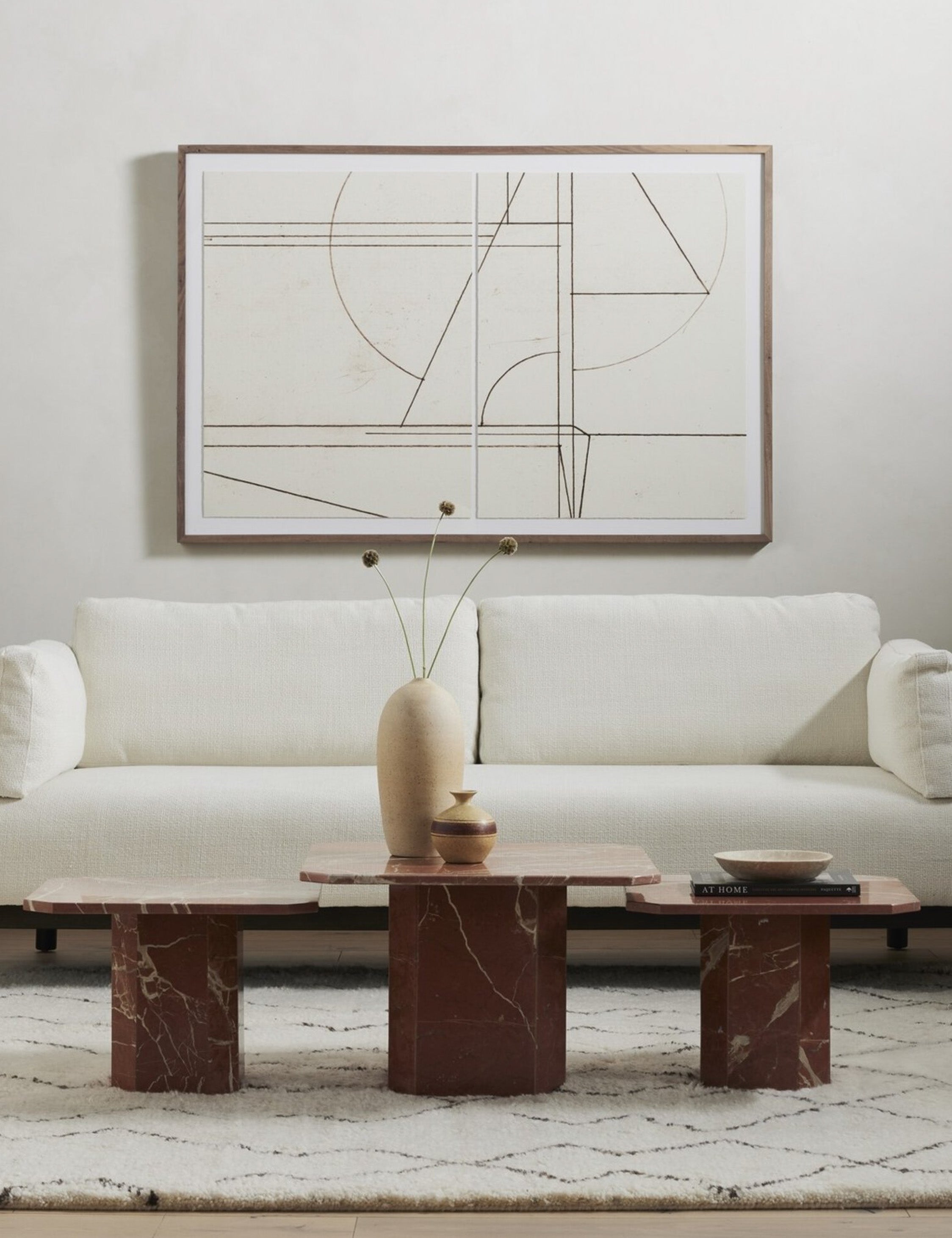 Lulu and Georgia - Linari Marble Nesting Coffee Table (Set of 3)