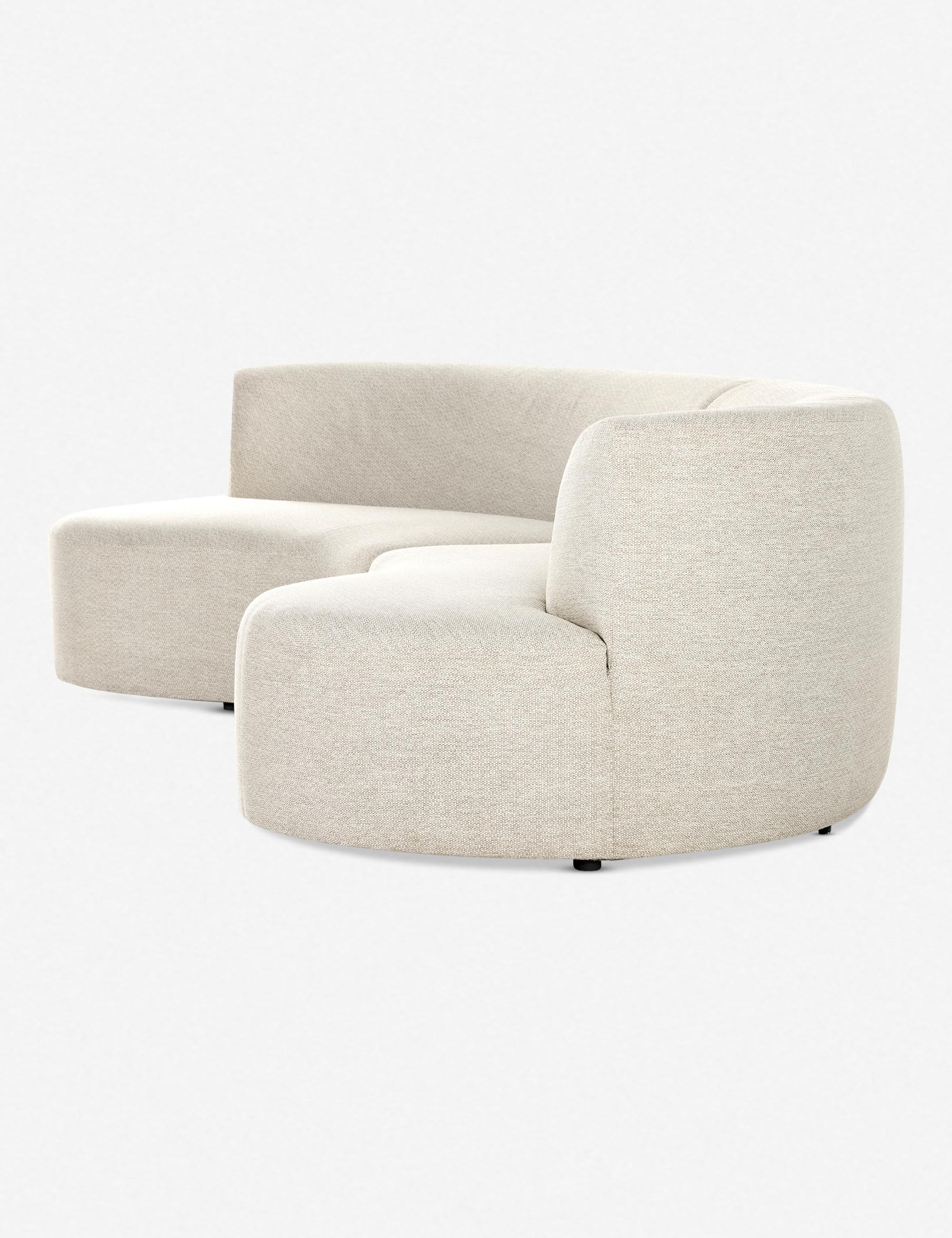 Lulu and Georgia - Diaz Indoor / Outdoor Curved Sectional Sofa
