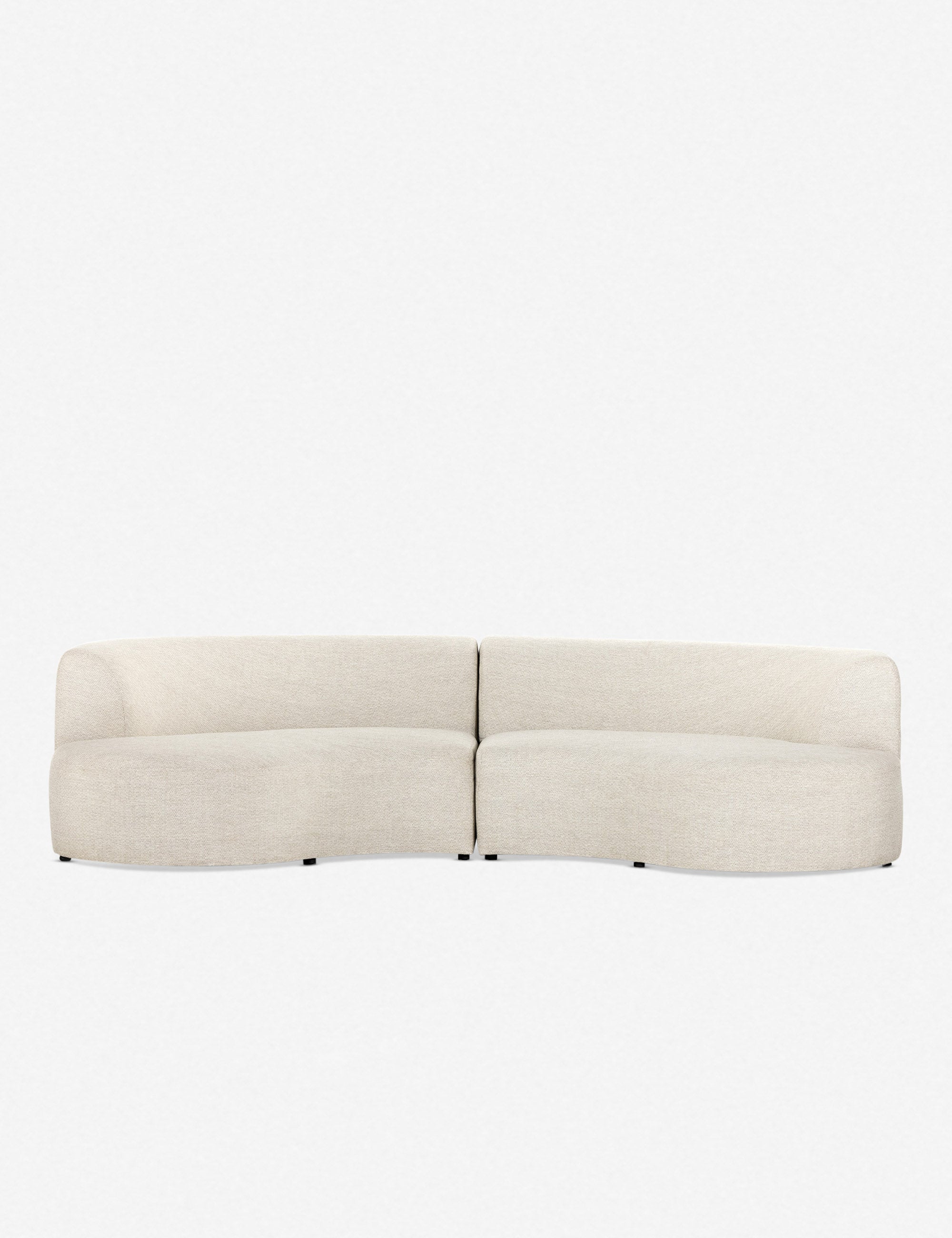 Lulu and Georgia - Diaz Indoor / Outdoor Curved Sectional Sofa