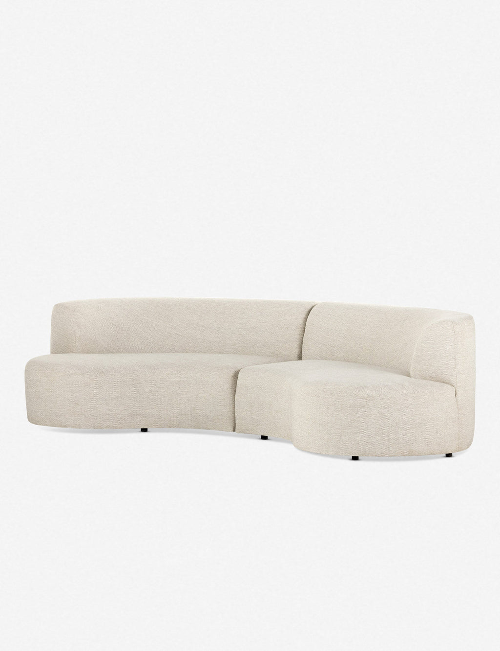 Lulu and Georgia - Diaz Indoor / Outdoor Curved Sectional Sofa
