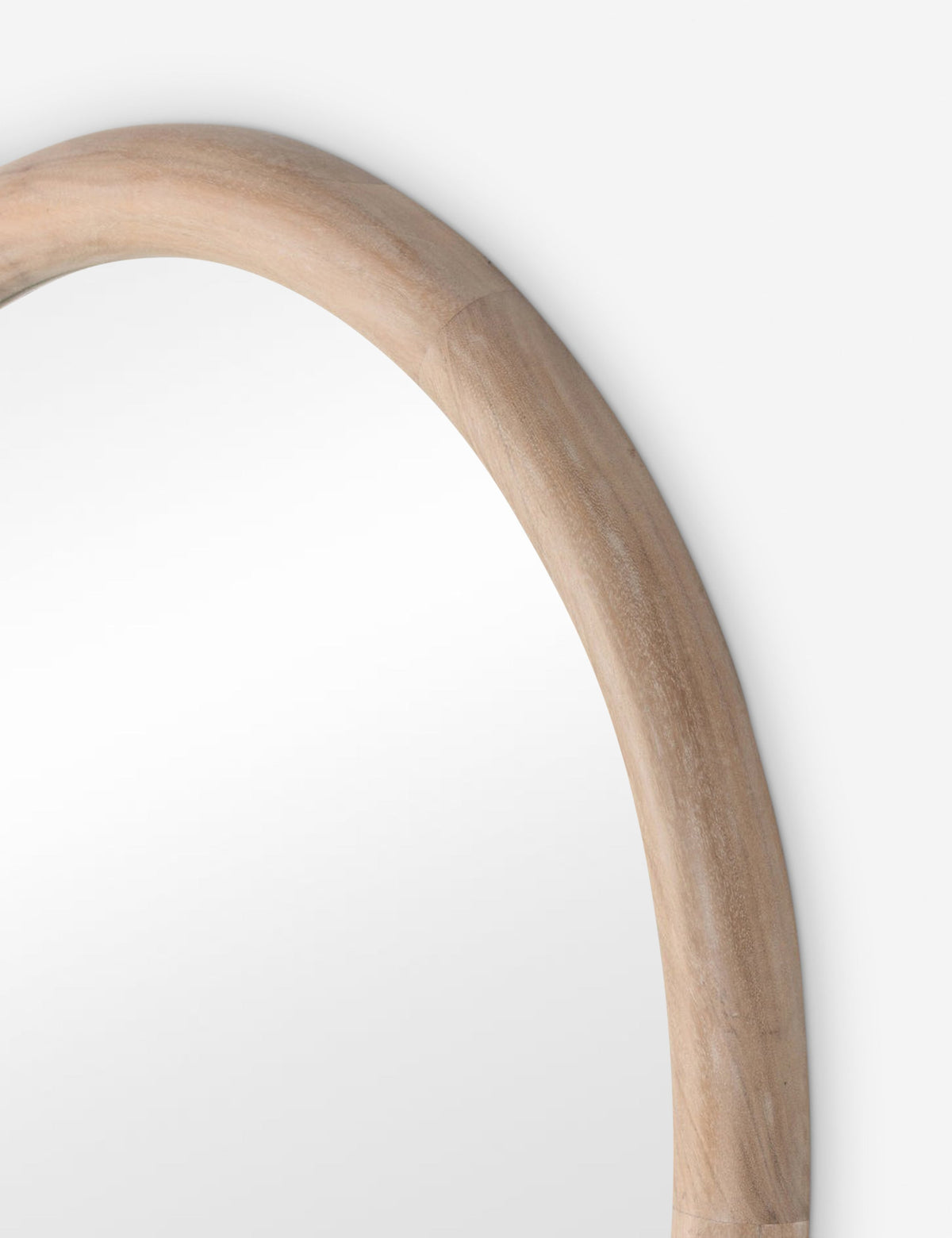 Lulu and Georgia - Open Box: Ava Full Length Mirror, Whitewash Acacia