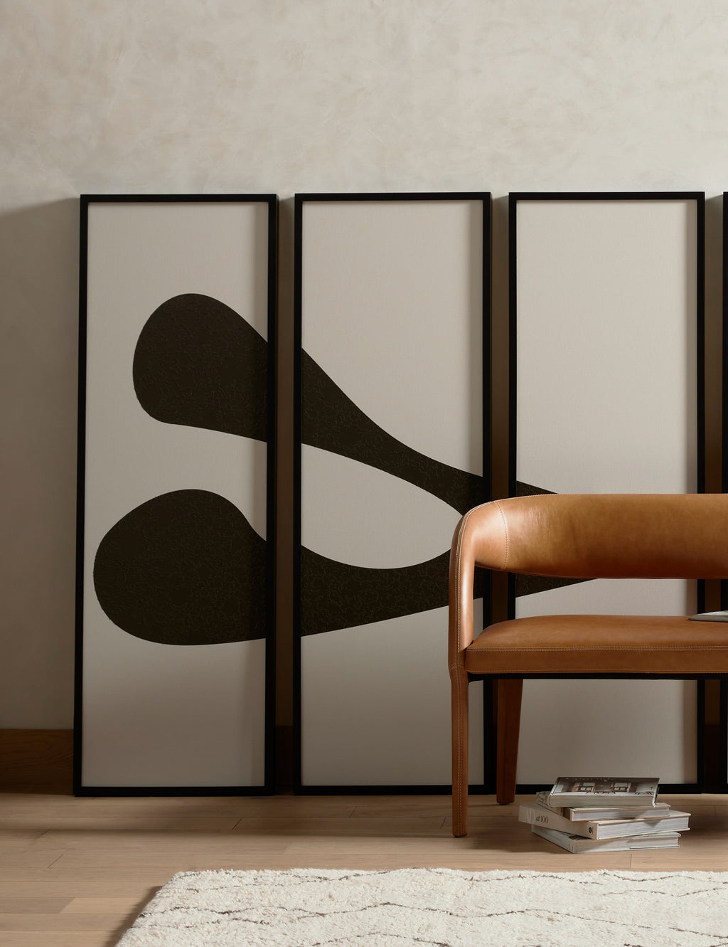 Lulu and Georgia - Organic Shape I Wall Art (Set of 5) by FHAS Inhouse