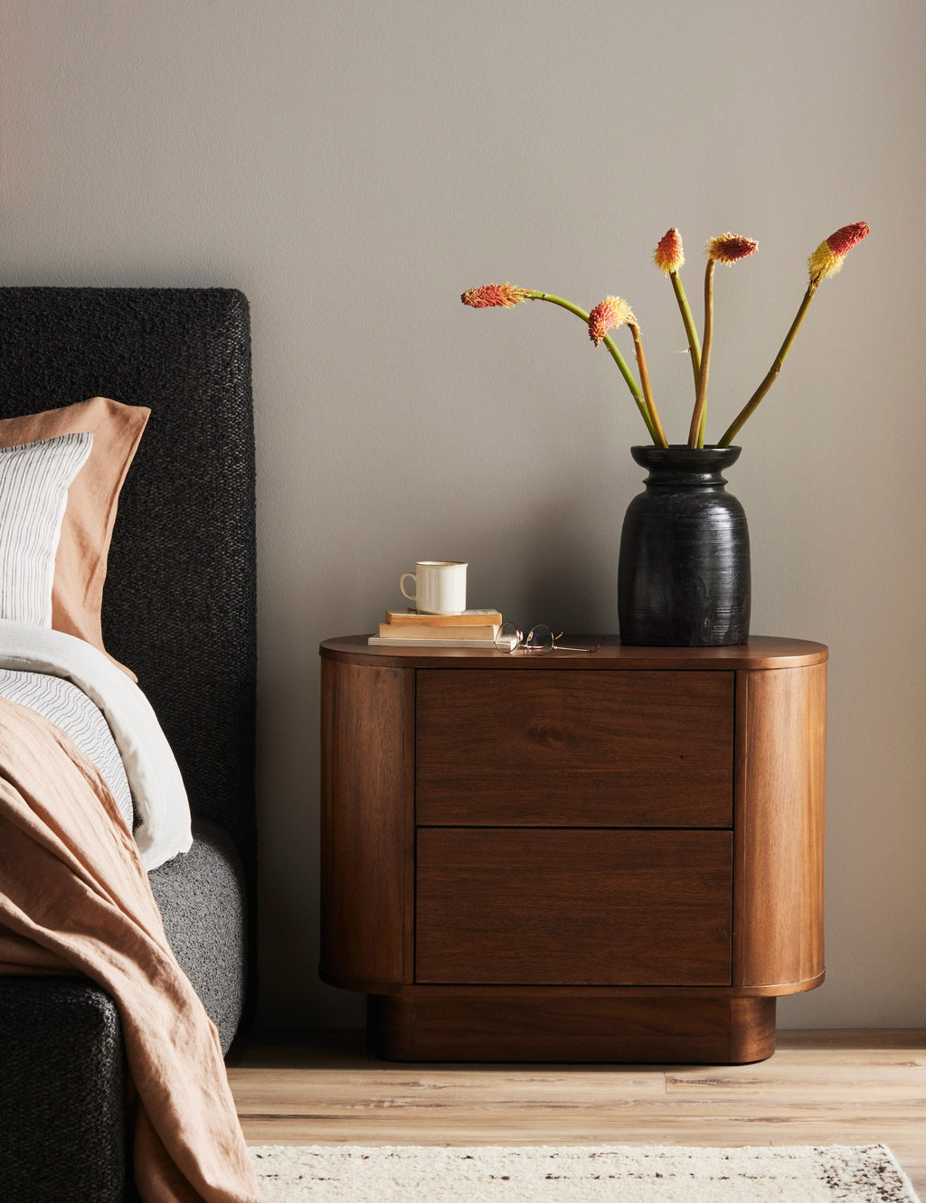 Lulu and Georgia - Open Box: Gilda Nightstand, Dark Brown