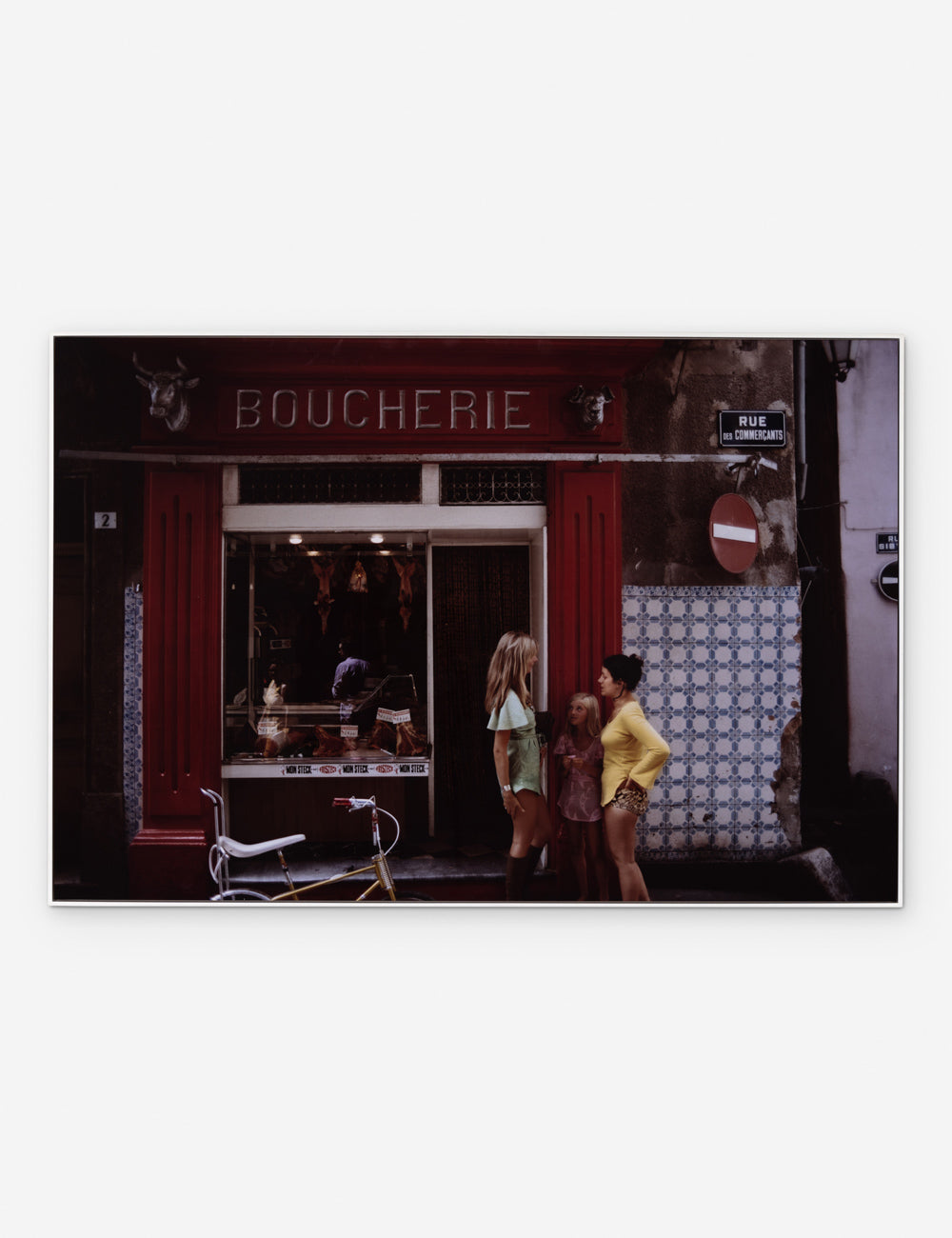 Lulu and Georgia - Saint - Tropez Boucherie Photography Print by Slim Aarons
