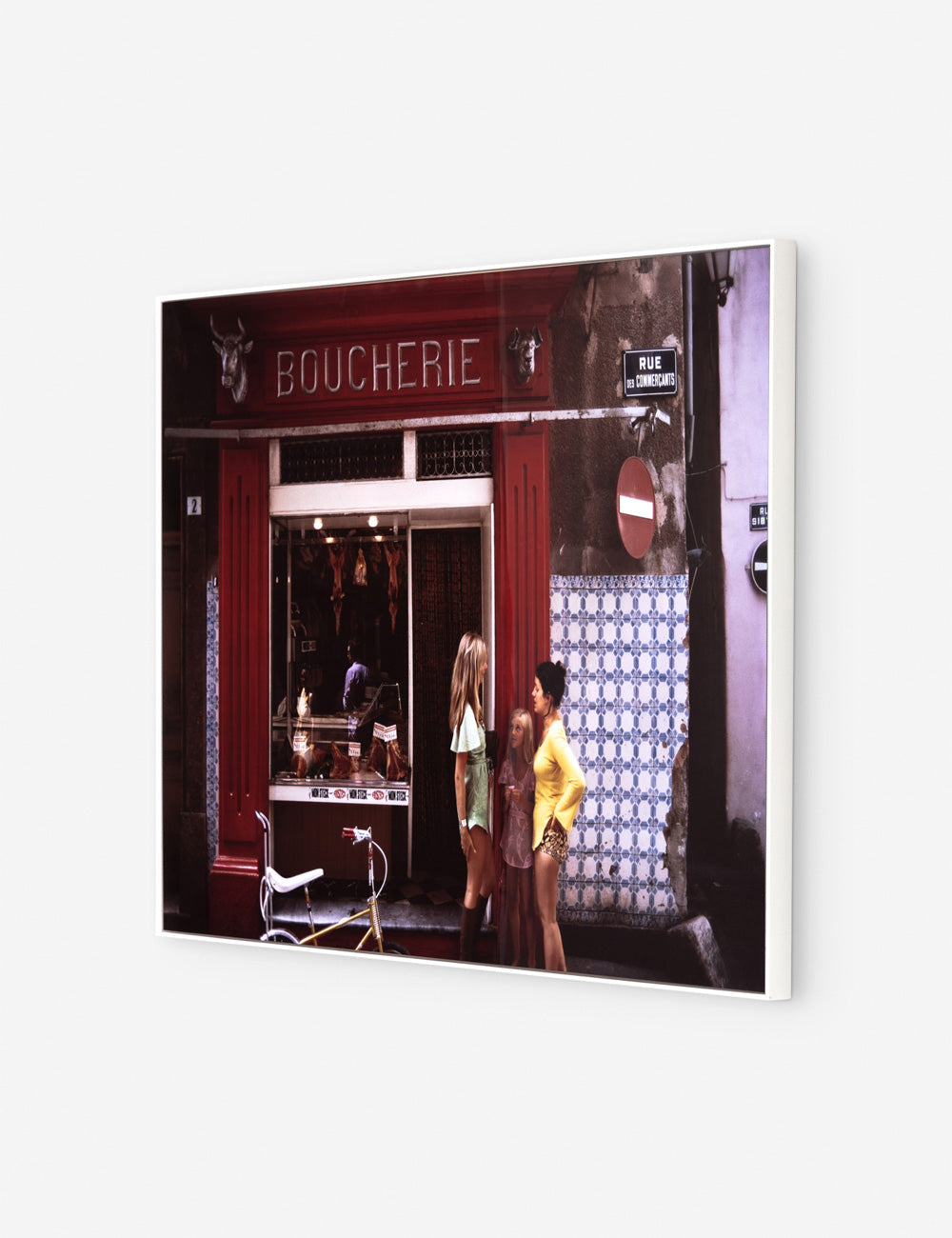 Lulu and Georgia - Saint - Tropez Boucherie Photography Print by Slim Aarons