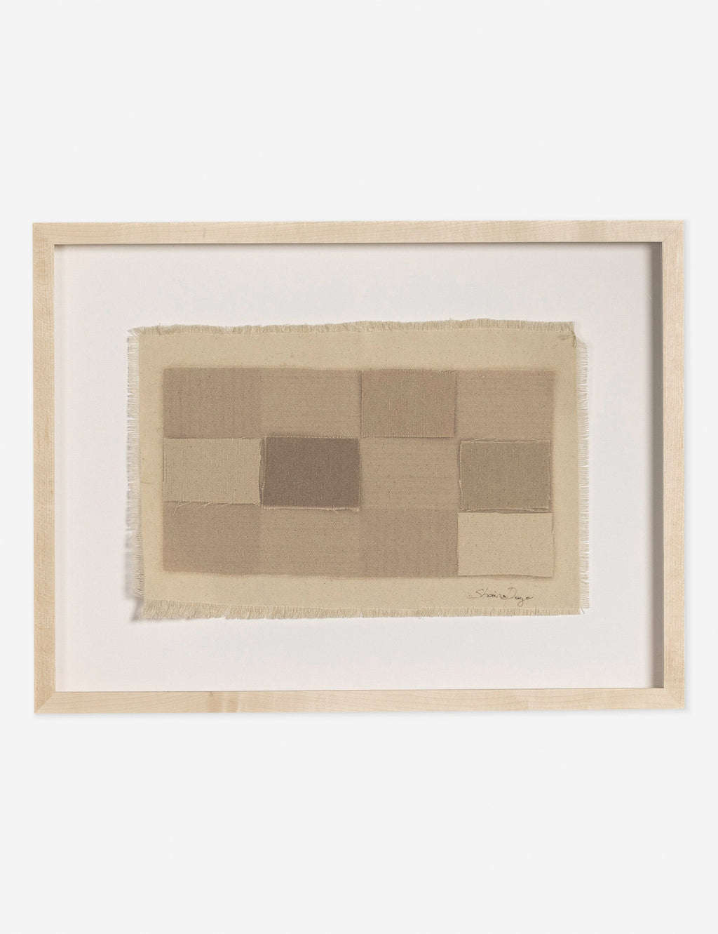 Lulu and Georgia - Checkered Earth Tones Wall Art by Shaina Page