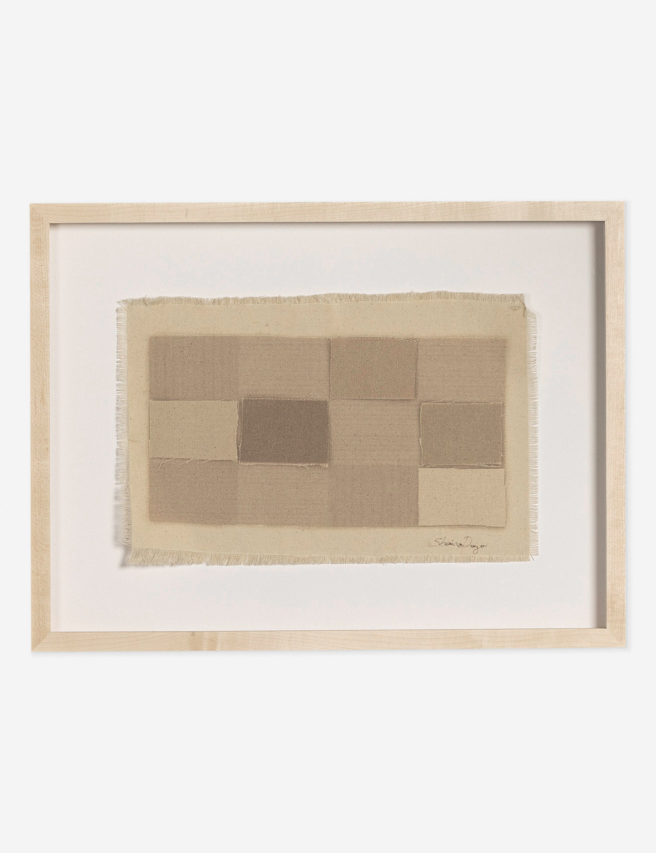 Lulu and Georgia - Checkered Earth Tones Wall Art by Shaina Page