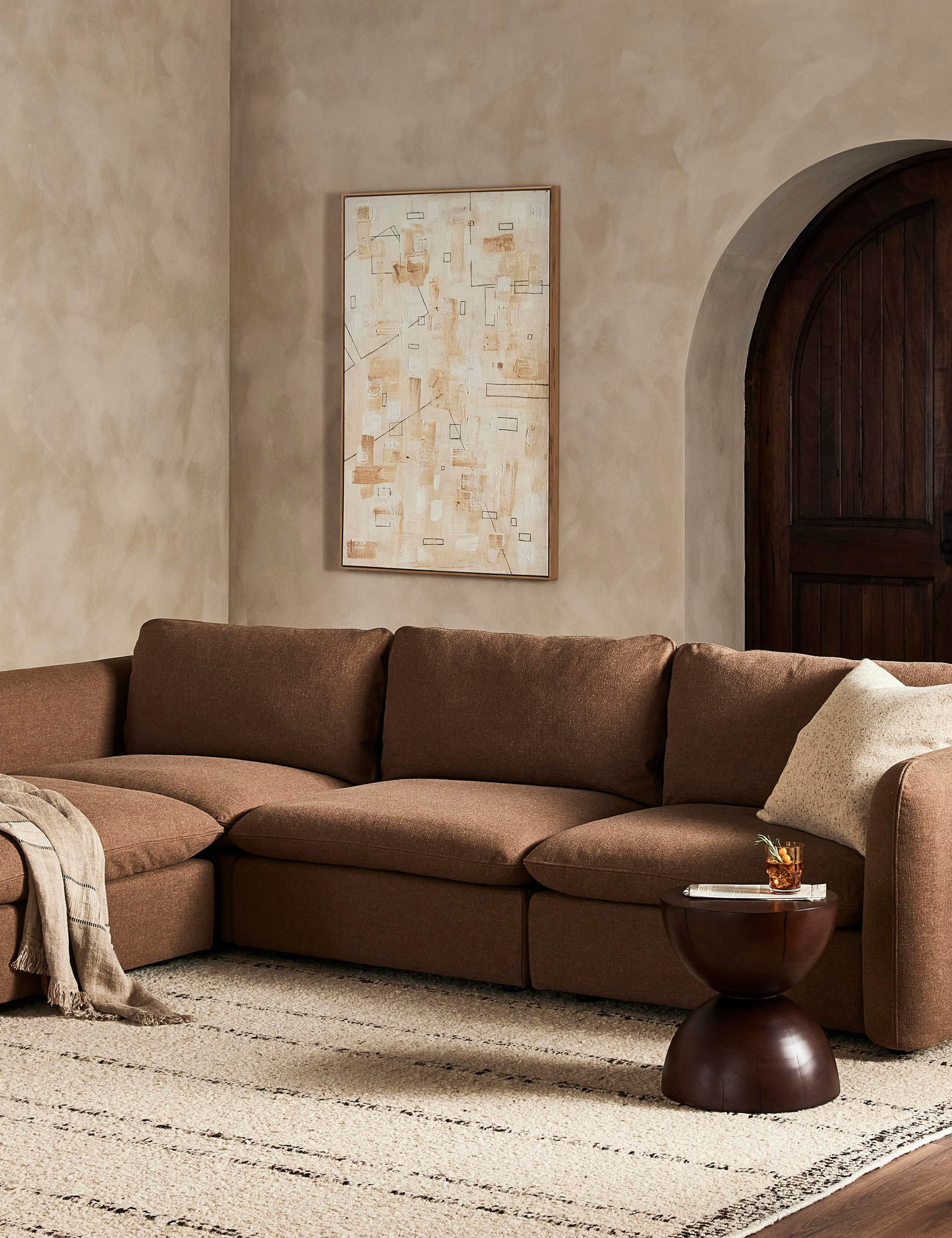 Lulu and Georgia - Verbena Sectional Sofa With Ottoman