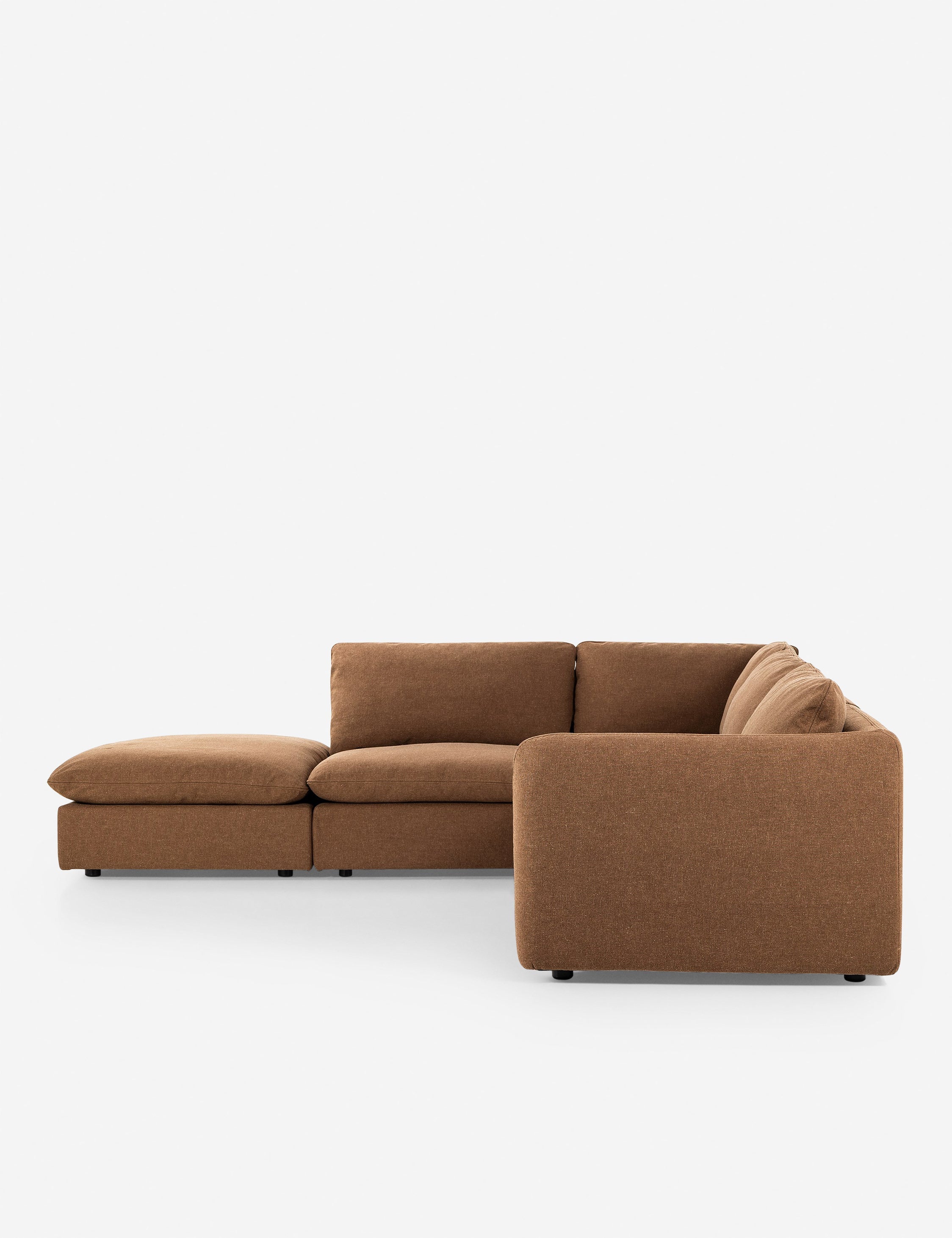 Lulu and Georgia - Verbena 4-Piece Sectional Sofa With Ottoman