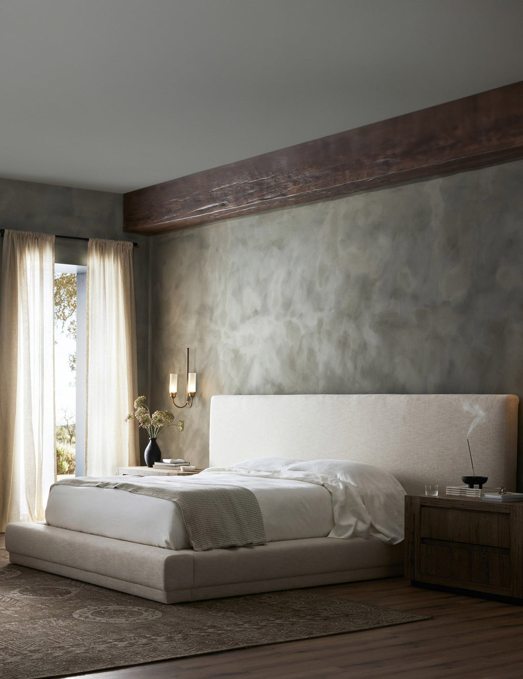 Lulu and Georgia - Manya Extended Headboard Platform Bed