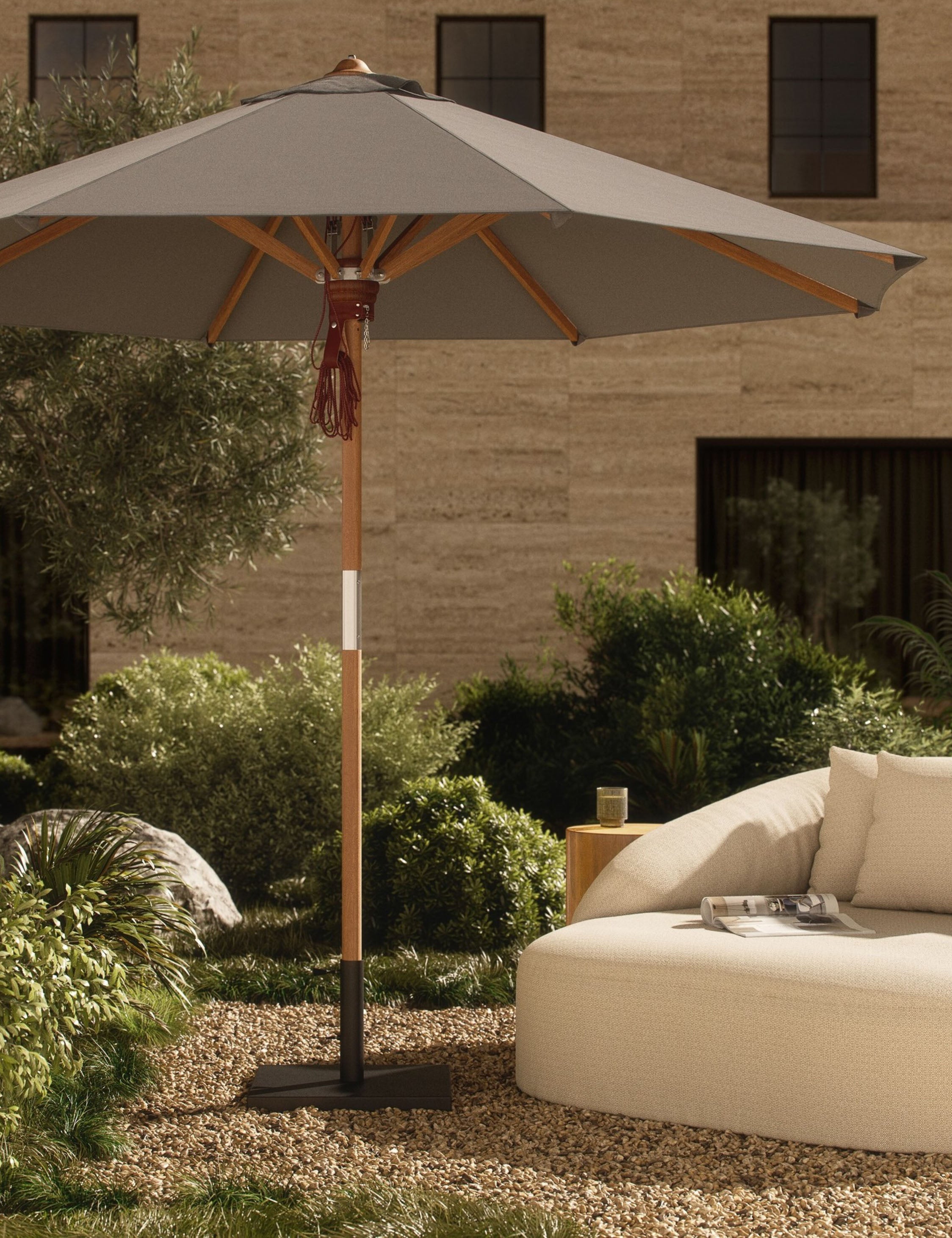 Lulu and Georgia - Luzita 9'10" Round Outdoor Umbrella