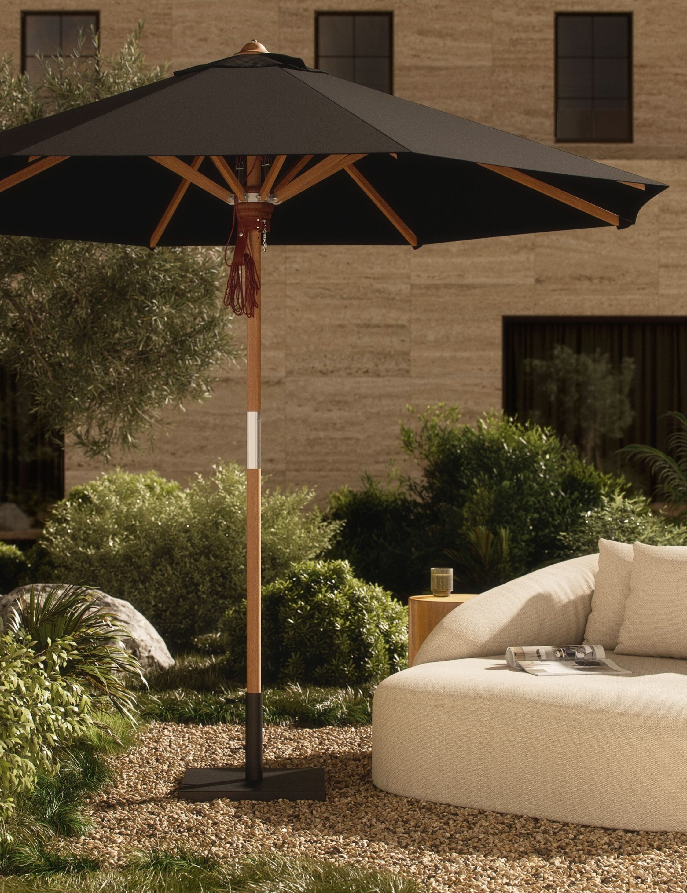 Lulu and Georgia - Luzita 9'10" Round Outdoor Umbrella