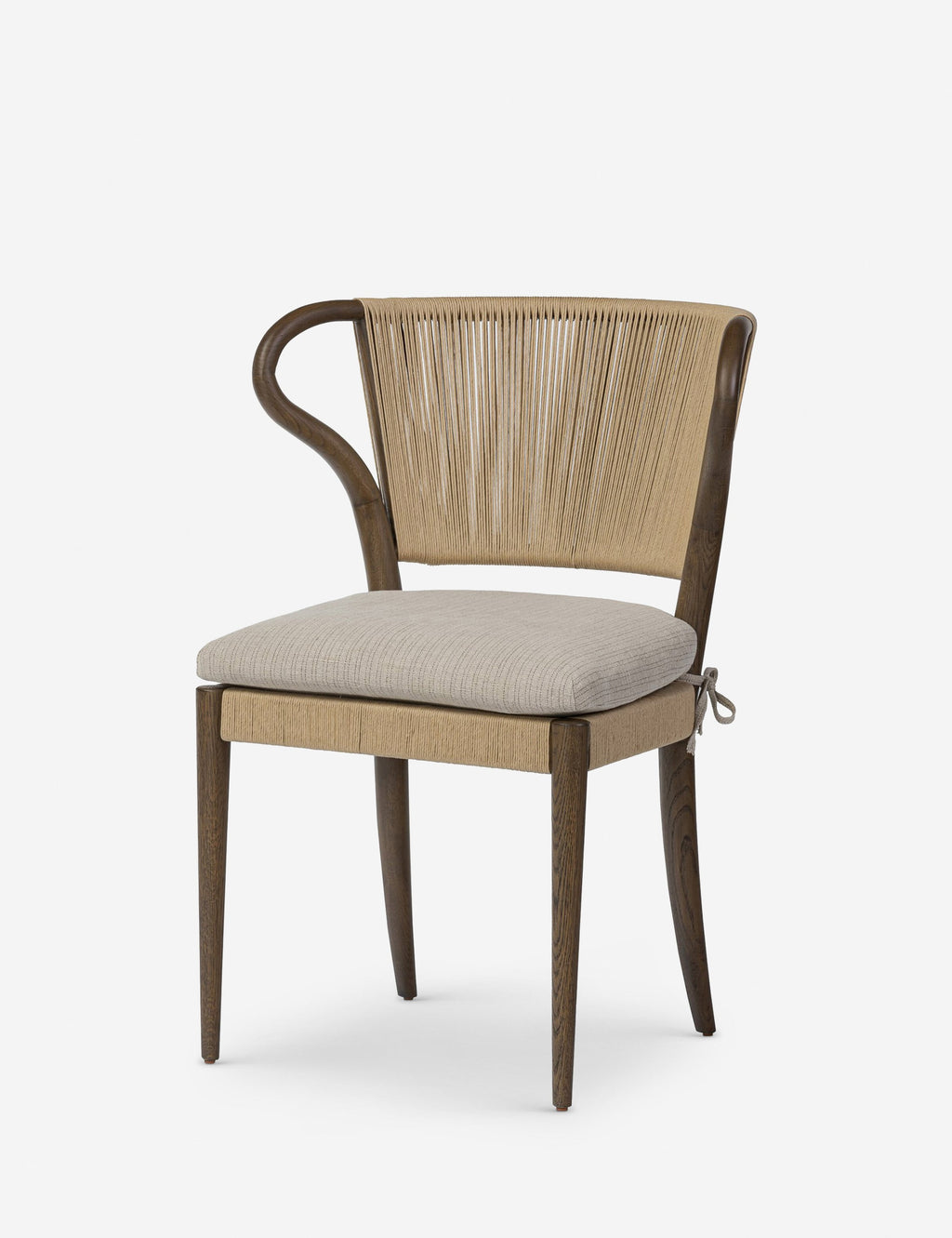 Lulu and Georgia - Open Box: Amira Dining Chair, Navy Stripe by Amber Lewis x Four Hands