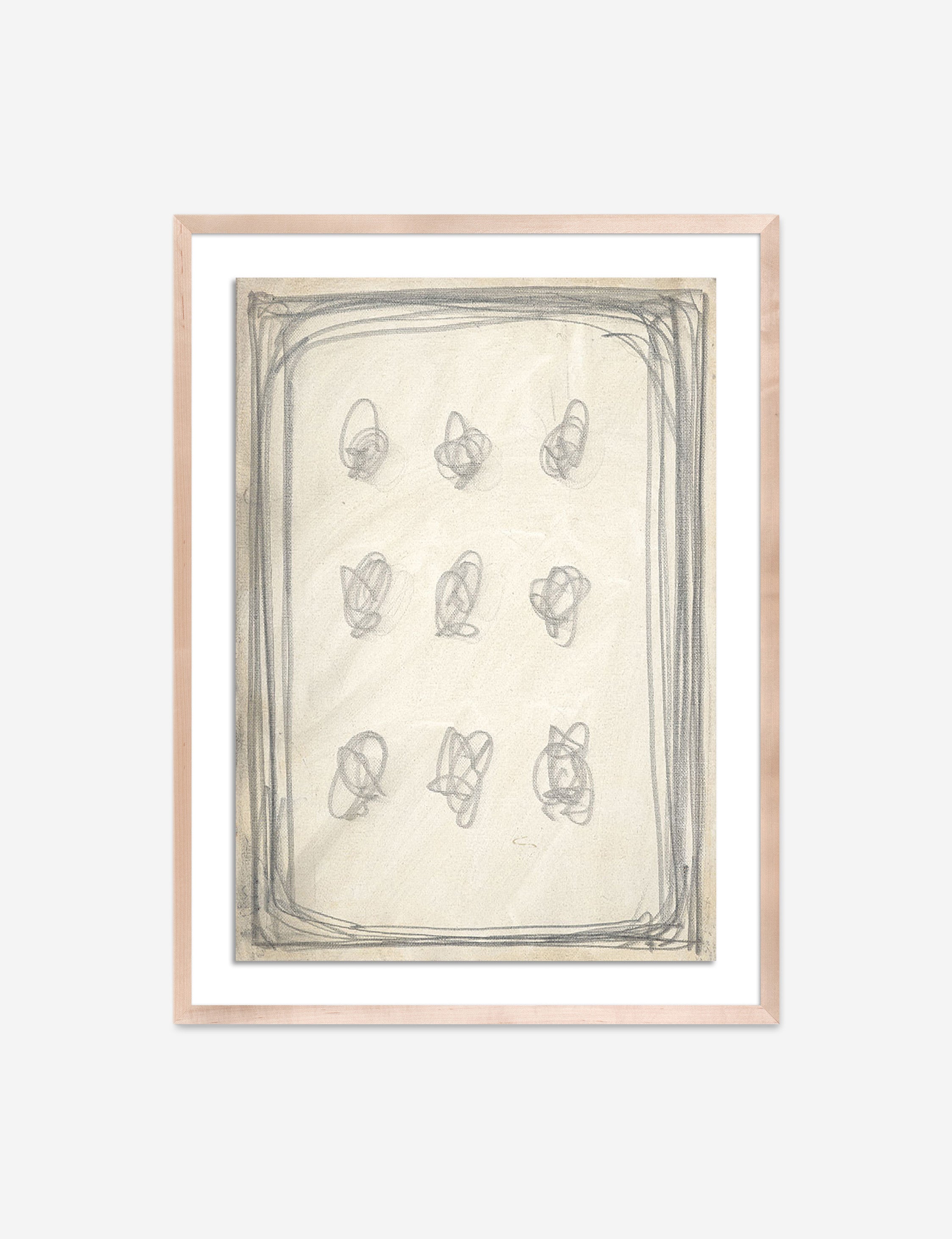 Lulu and Georgia - Penciled Grid Wall Art by Amy Berlin