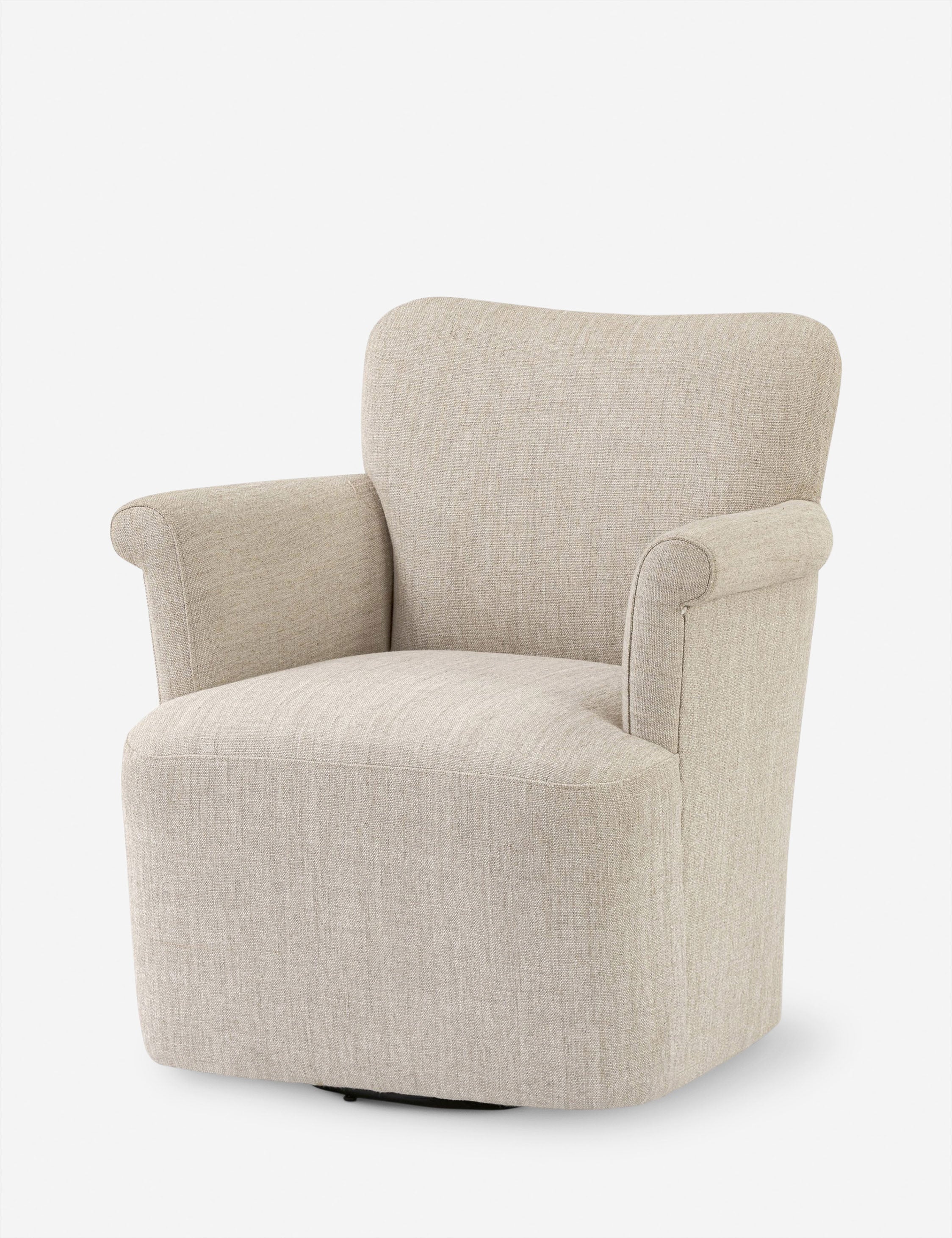 Lulu and Georgia - Open Box: Camellia Swivel Chair, Wheat by Amber Lewis x Four Hands