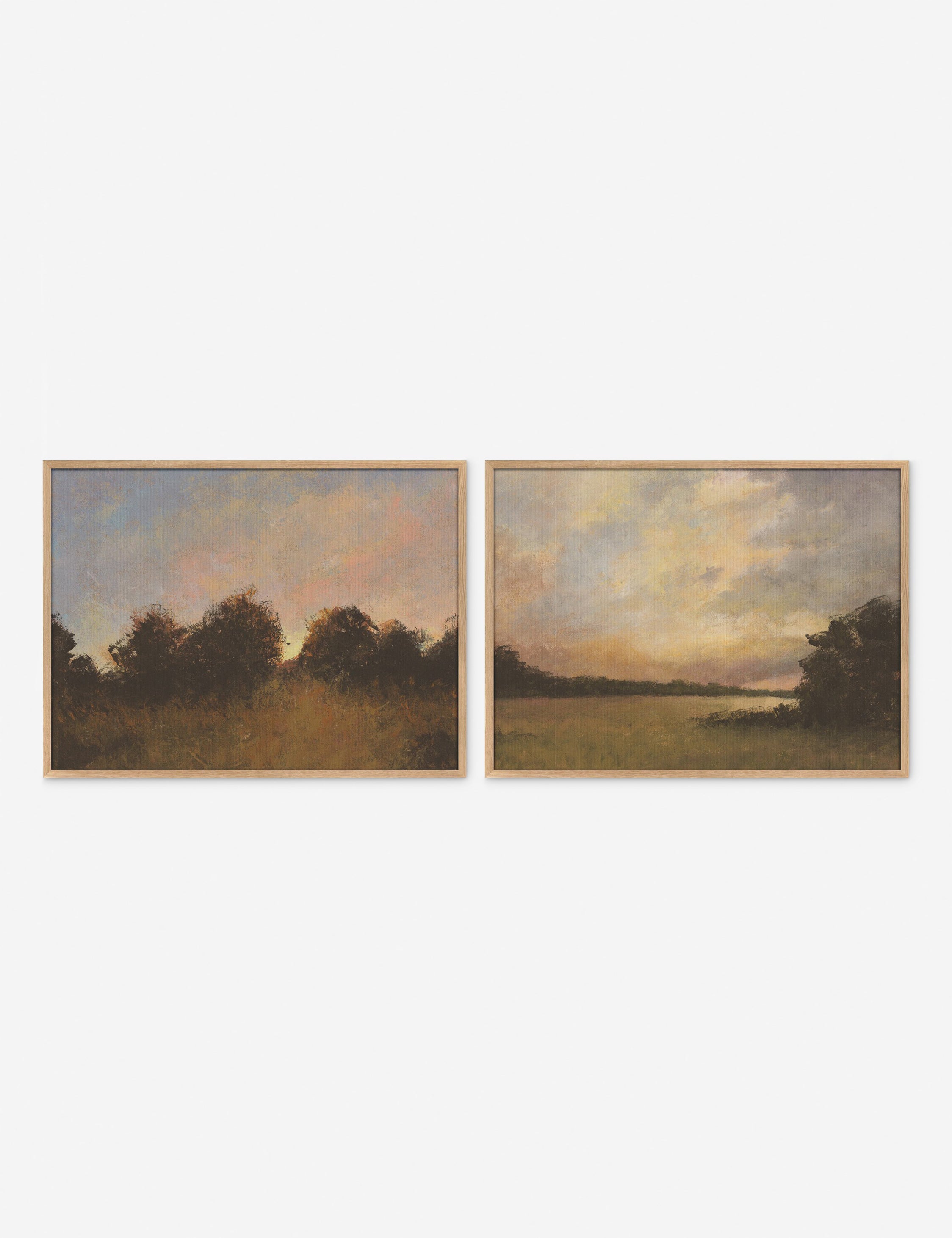 Lulu and Georgia - Last Light Diptych Wall Art (Set of 2) by Aileen Fitzgerald
