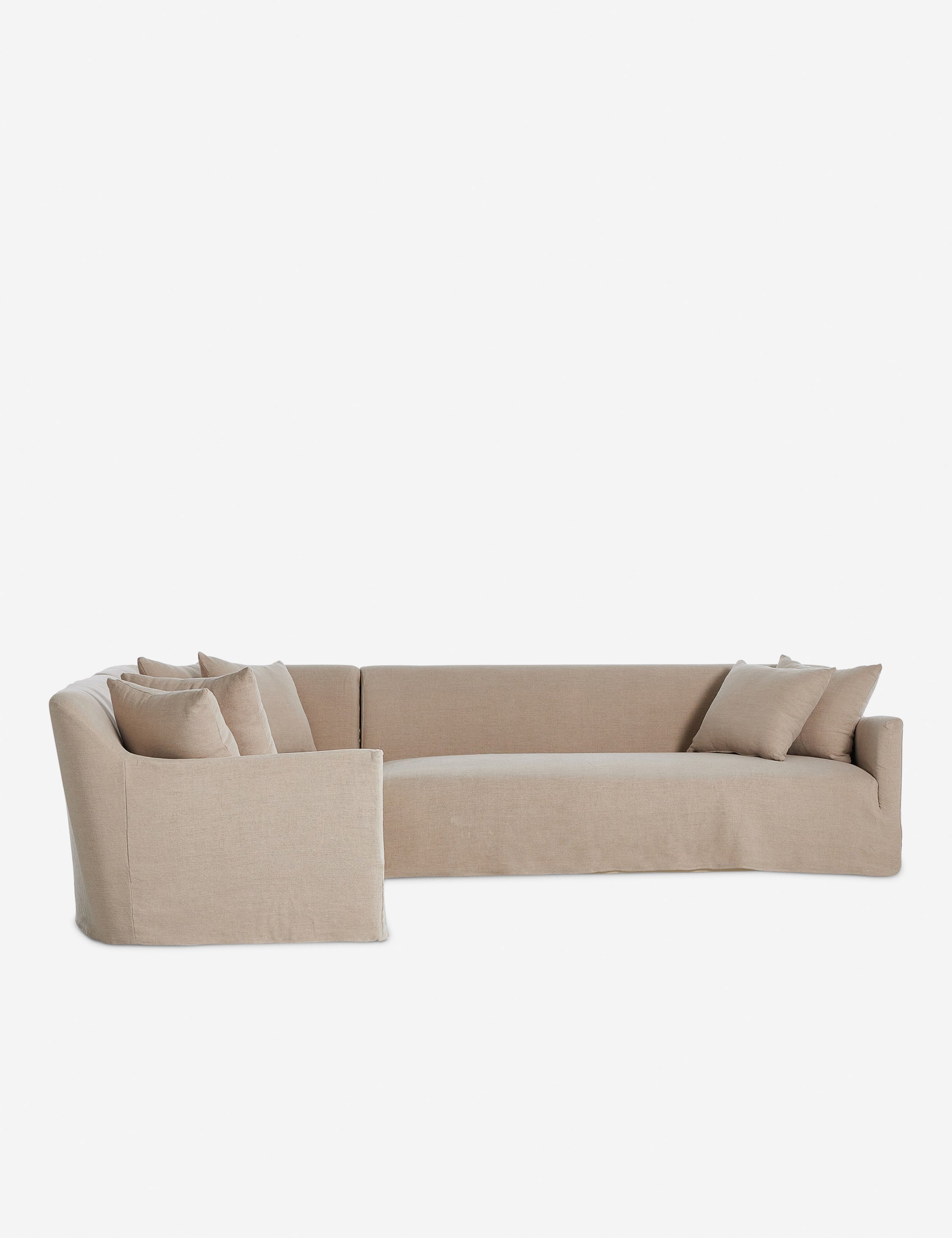 Lulu and Georgia - Lowell Slipcover Sectional Sofa by Amber Lewis x Four Hands