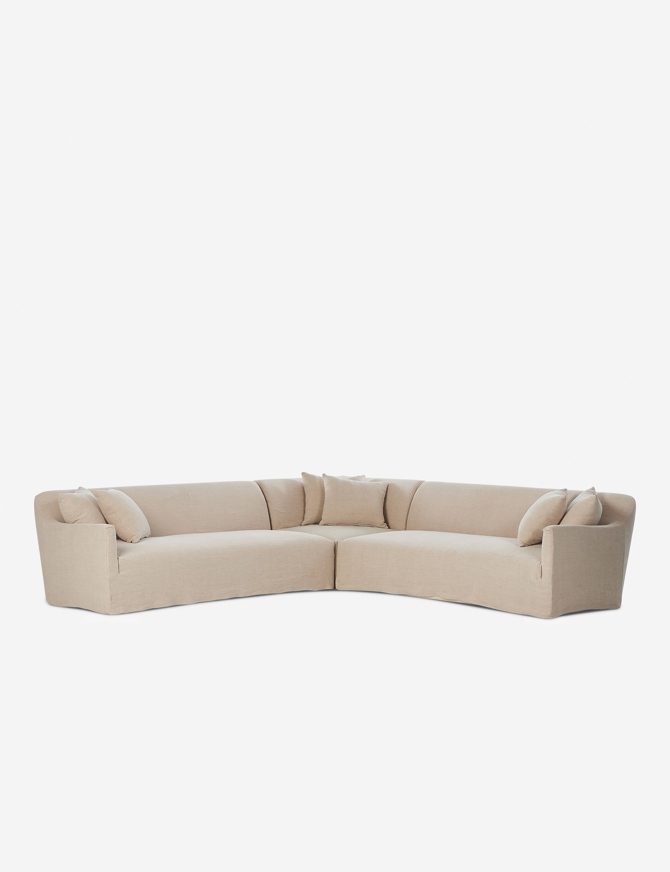 Lulu and Georgia - Lowell Slipcover Sectional Sofa by Amber Lewis x Four Hands