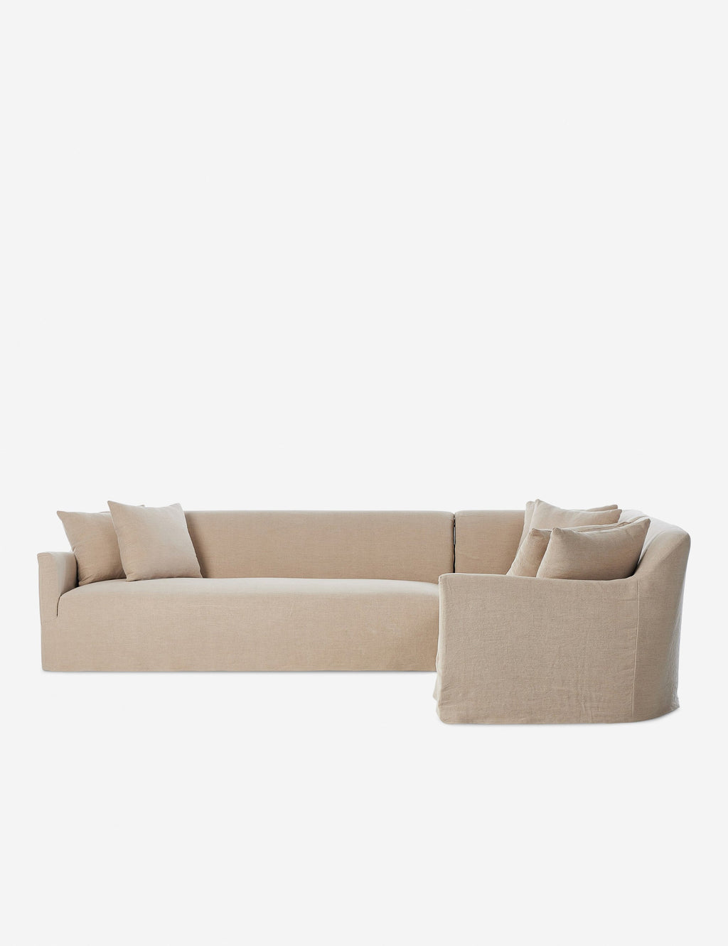 Lulu and Georgia - Lowell Slipcover Sectional Sofa by Amber Lewis x Four Hands