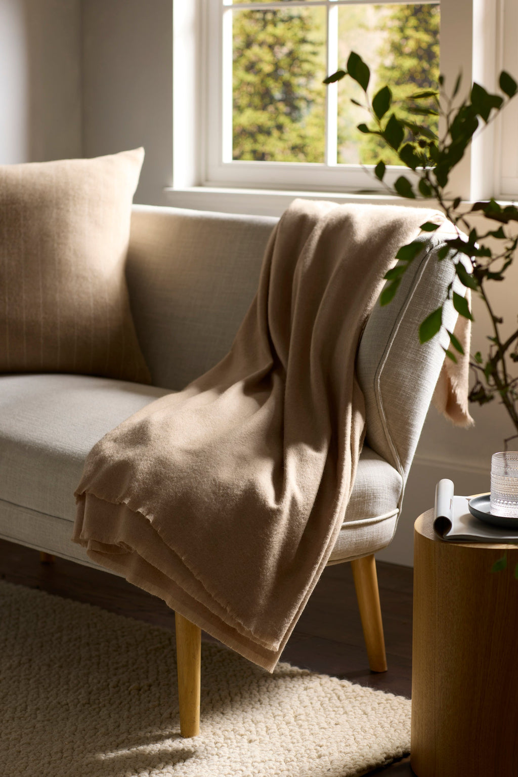 Cozy Earth - Cashmere Fringe Blanket - Last Chance
