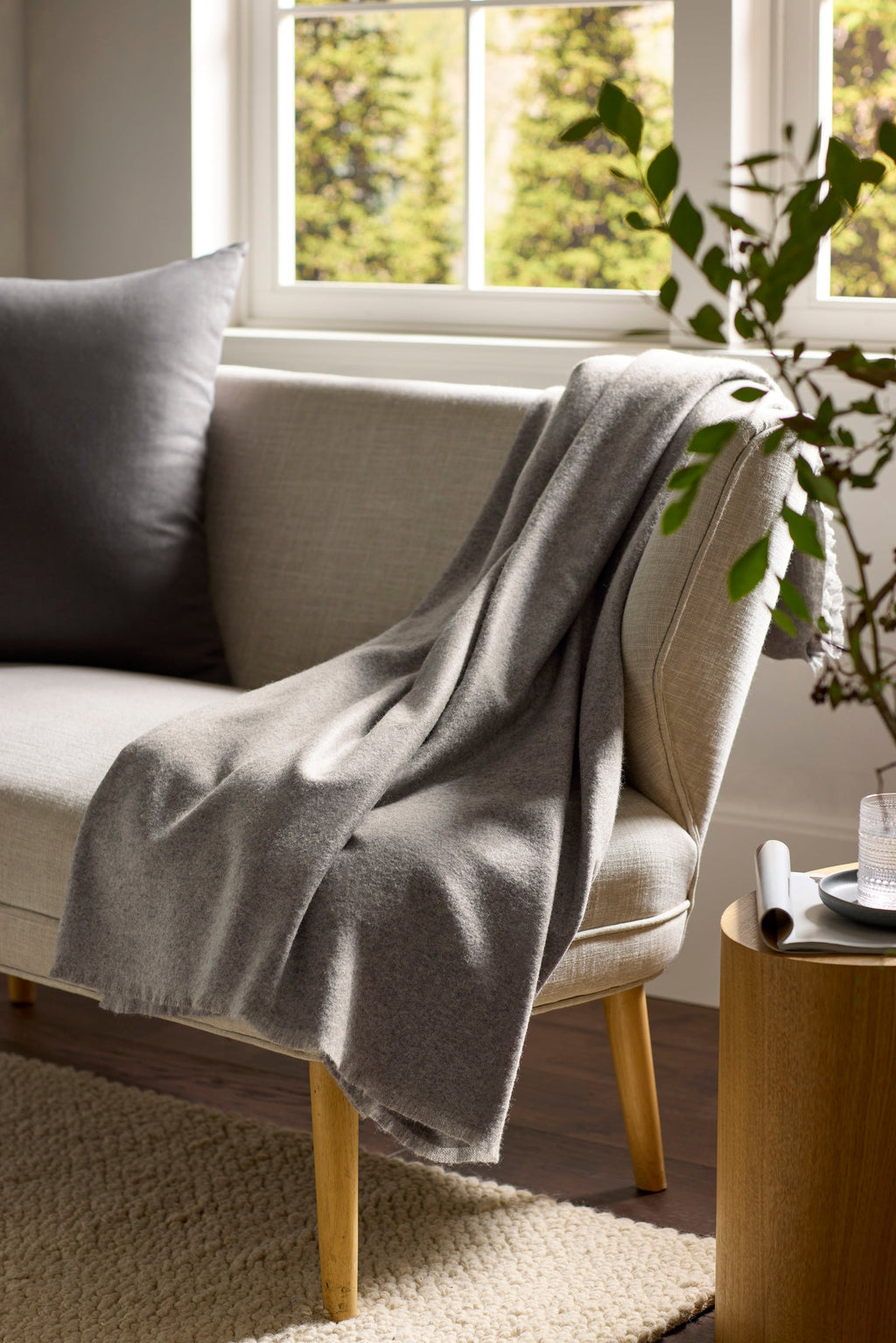 Cozy Earth - Cashmere Fringe Blanket - Last Chance