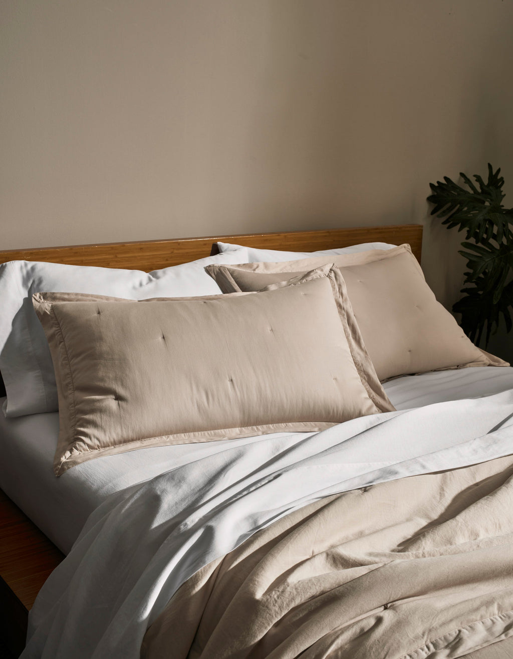 Cozy Earth - Soft - Wash Cotton Quilt Set
