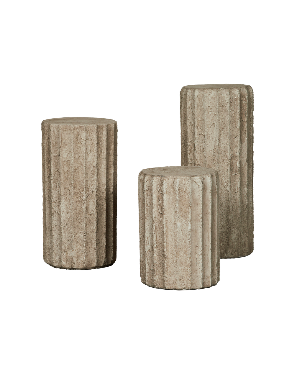 Olive Ateliers - Cast Fluted Pedestal